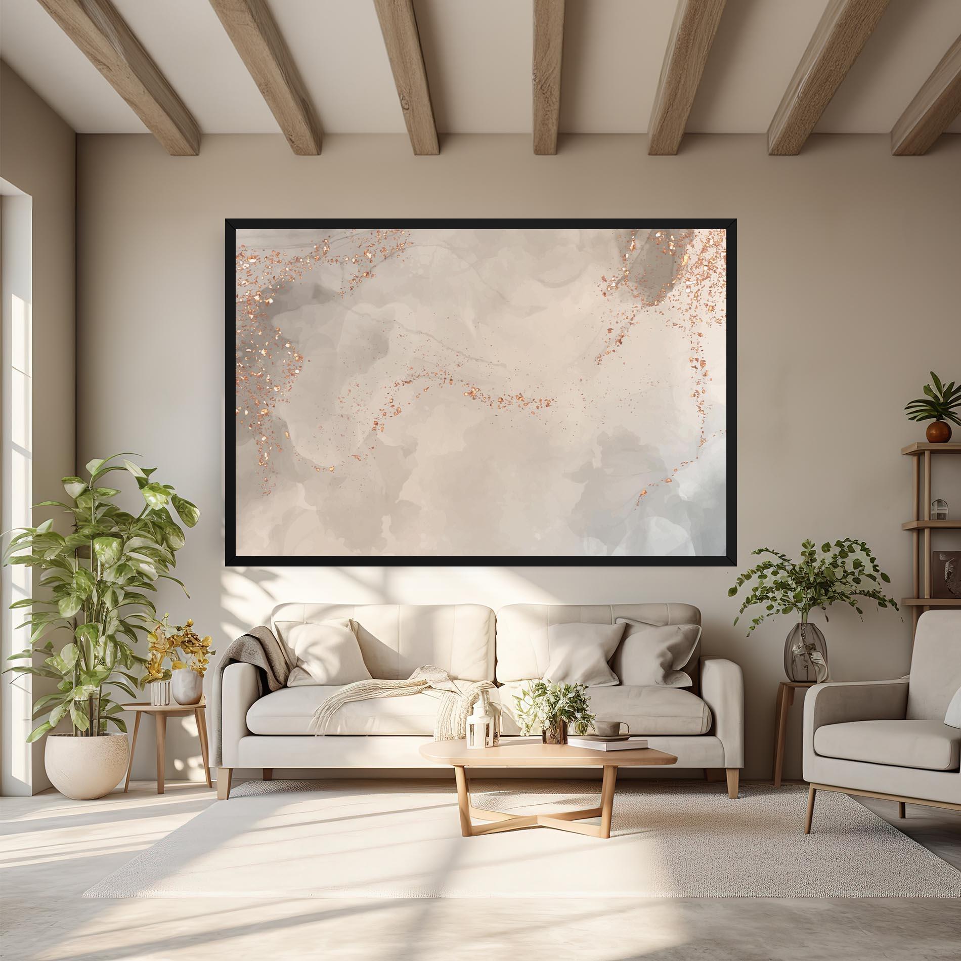 Leinwandbild Pink Grey Marble 01 mockup 6