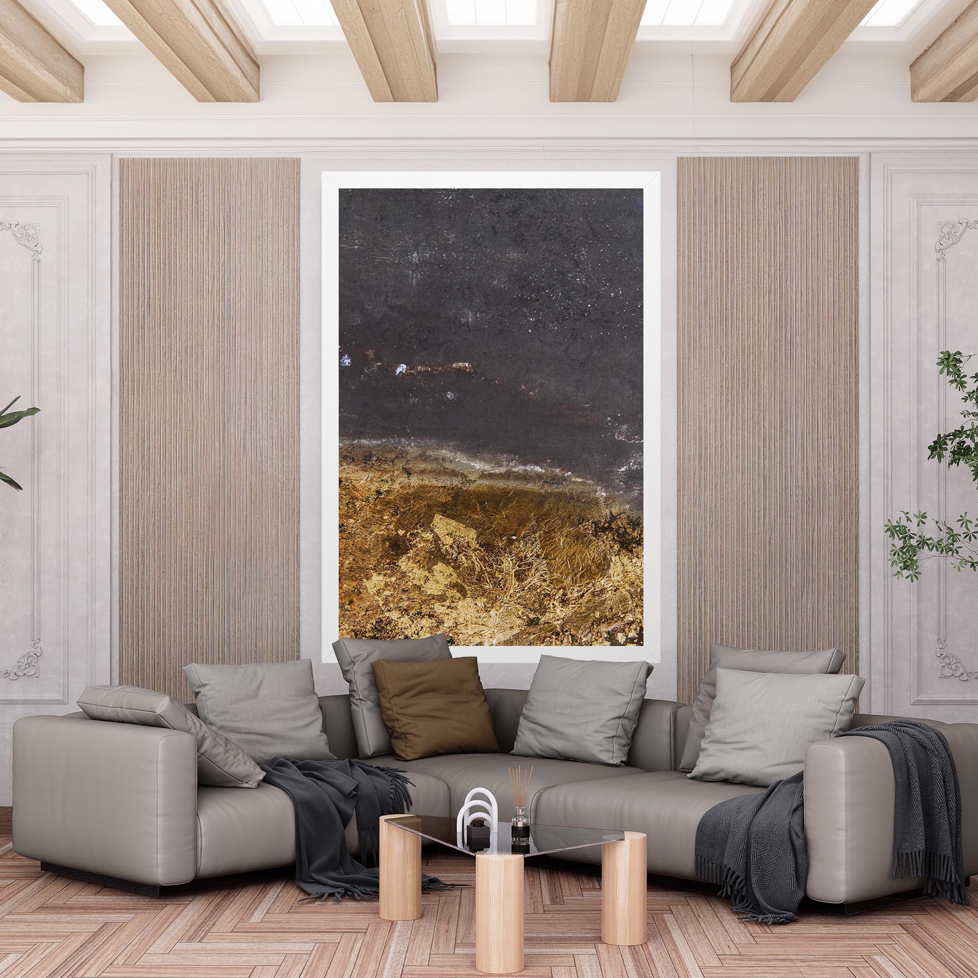 Leinwandbild Gold Dark Grey mockup 6