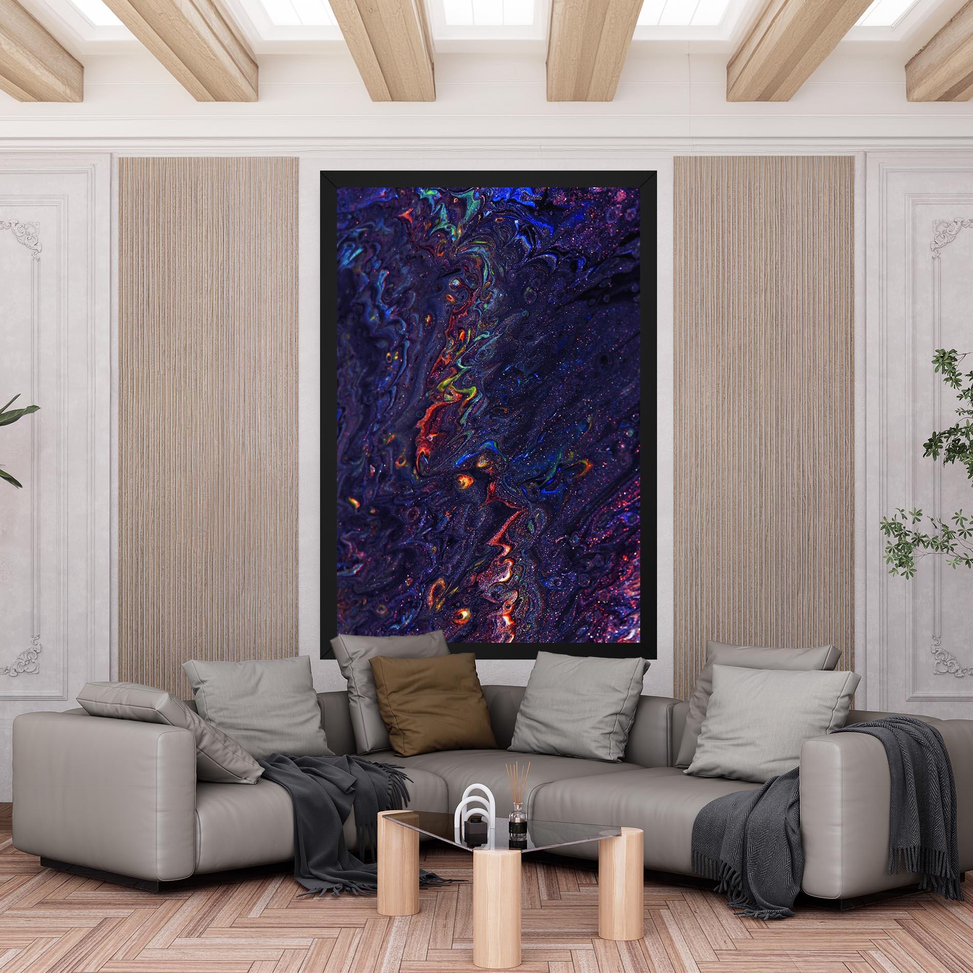 Leinwandbild Dark Purple Texture mockup 6