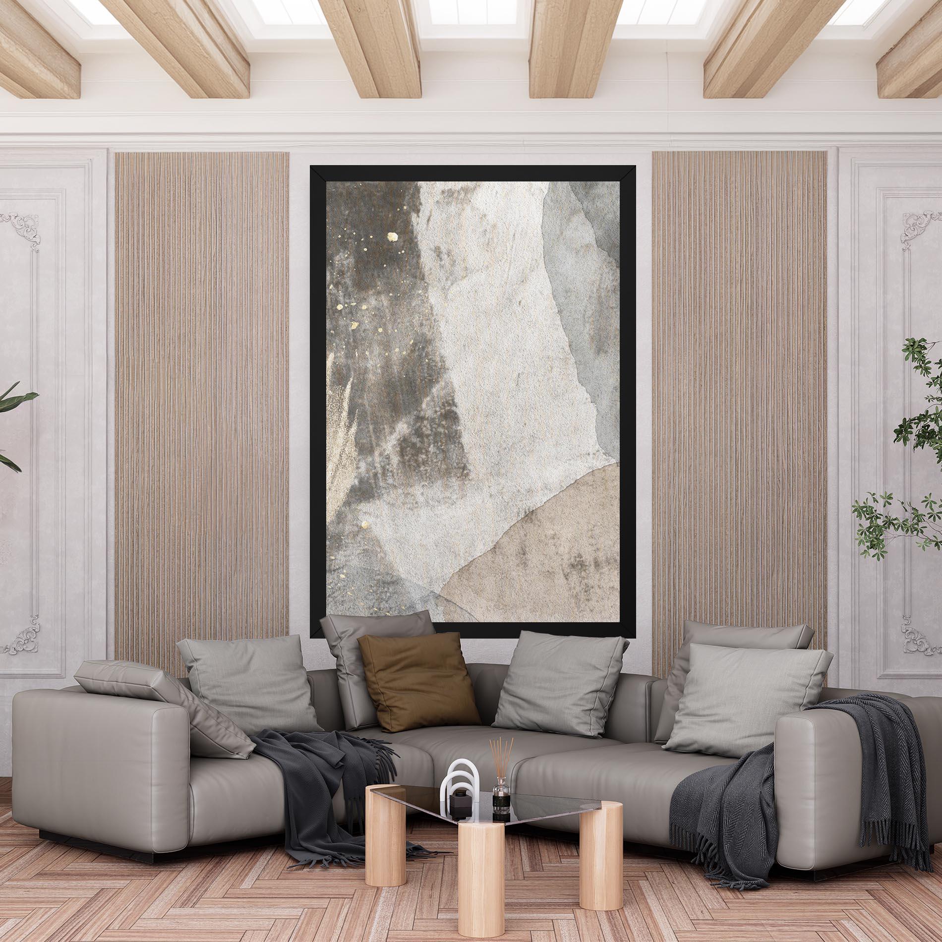 Leinwandbild Light Cream Marble mockup 6