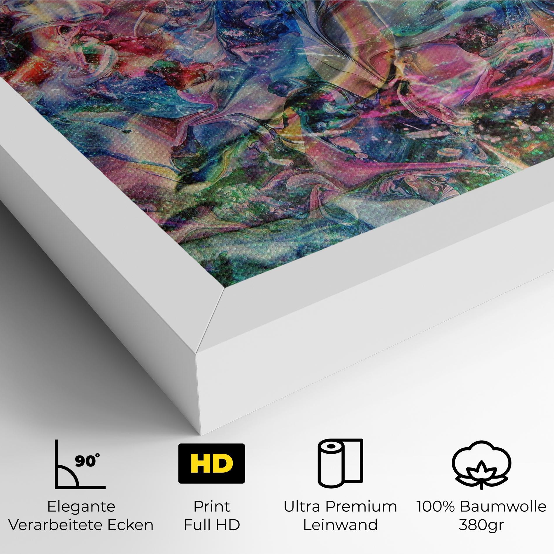 Leinwandbild Abstract Colourful Glass mockup 4