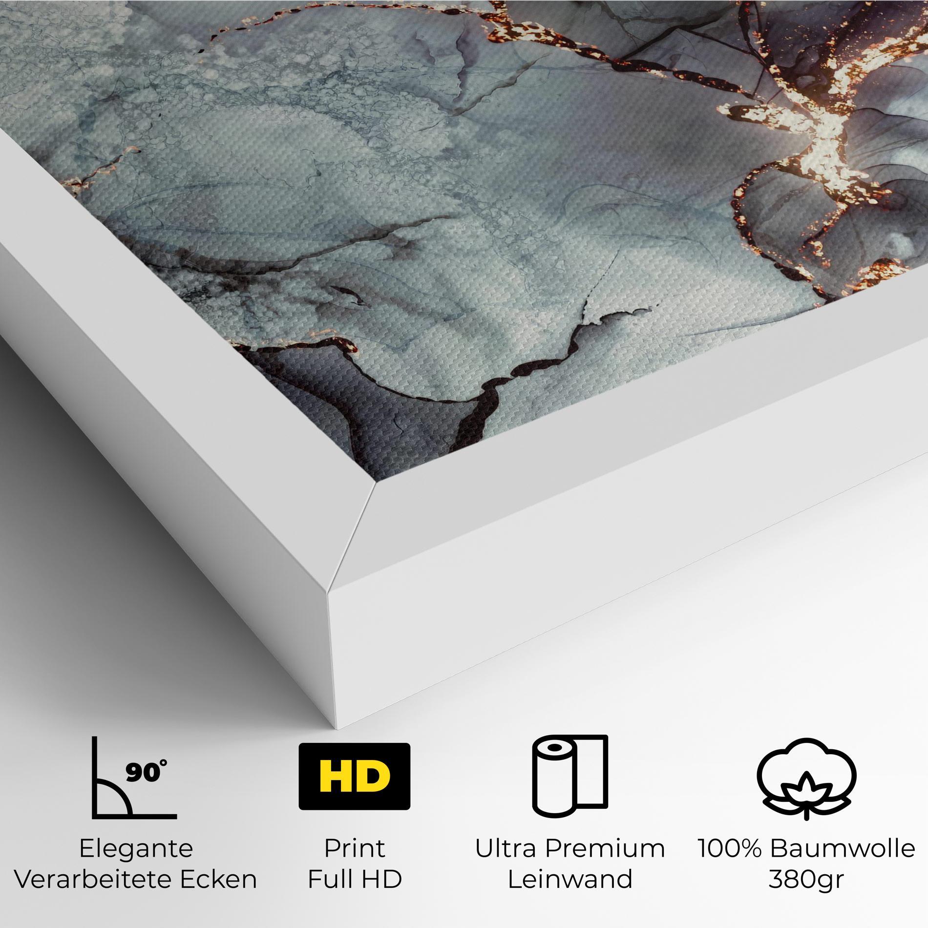 Leinwandbild Abstract Gold Path mockup 4