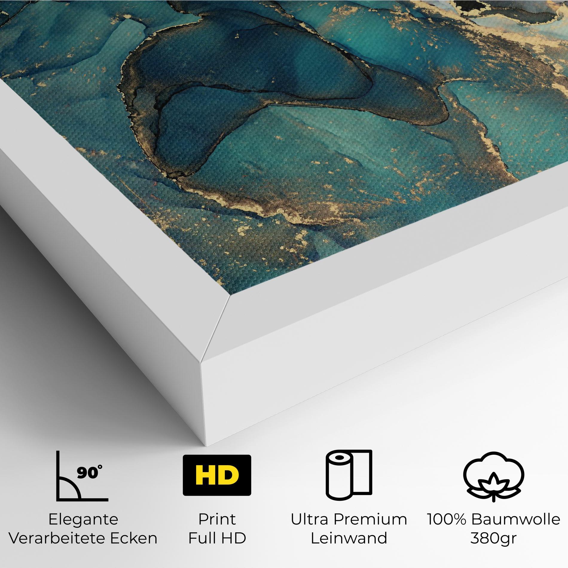 Leinwandbild Blue Marble mockup 4