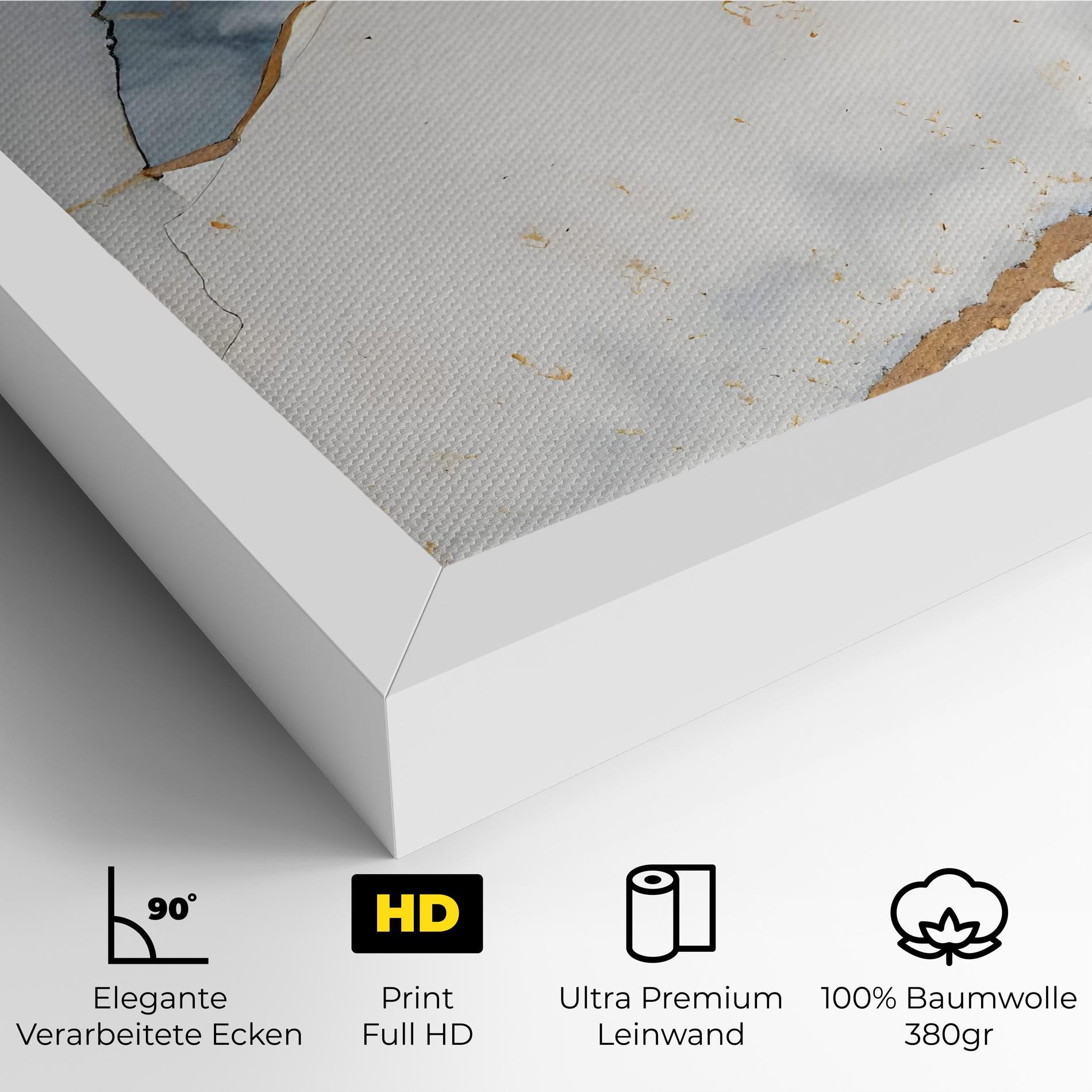 Leinwandbild Blue Watercolor mockup 4