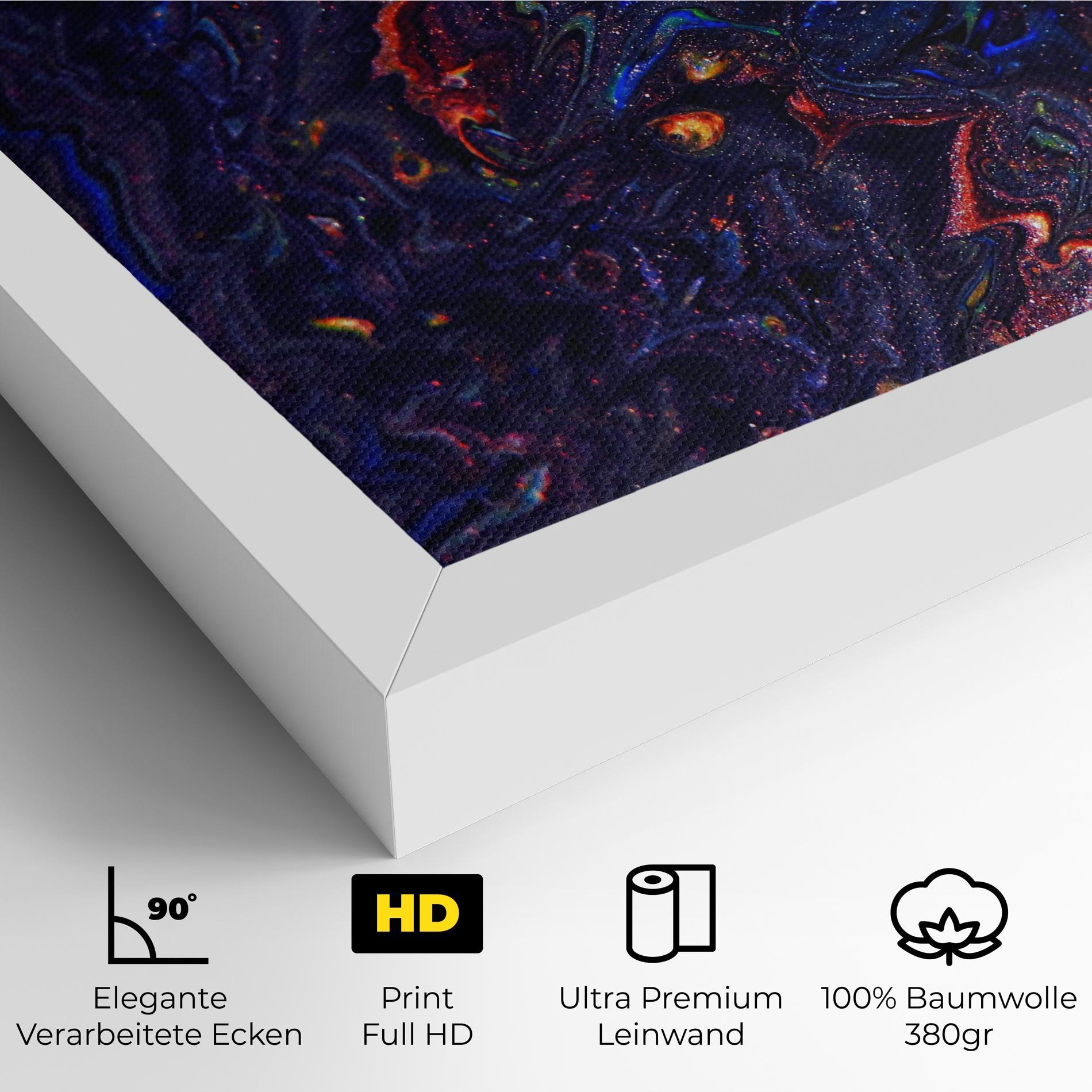 Leinwandbild Dark Purple Texture mockup 4