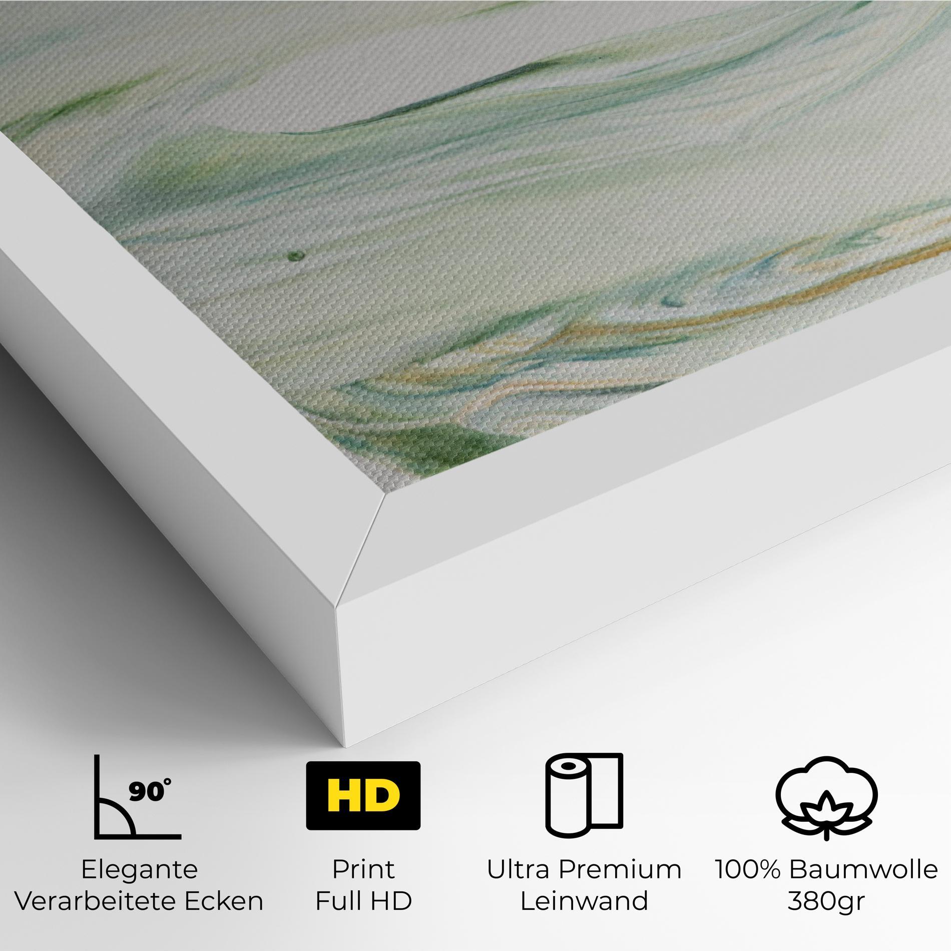 Leinwandbild Light Green Painting mockup 4