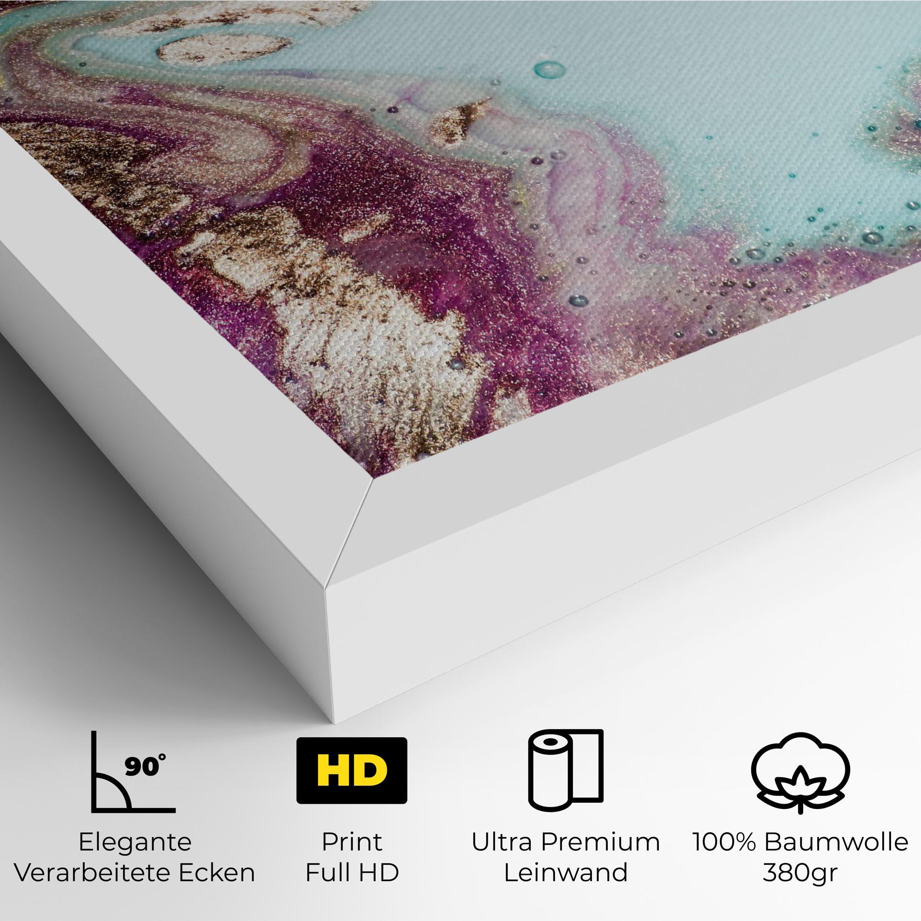 Leinwandbild Pink Marble Shades mockup 4