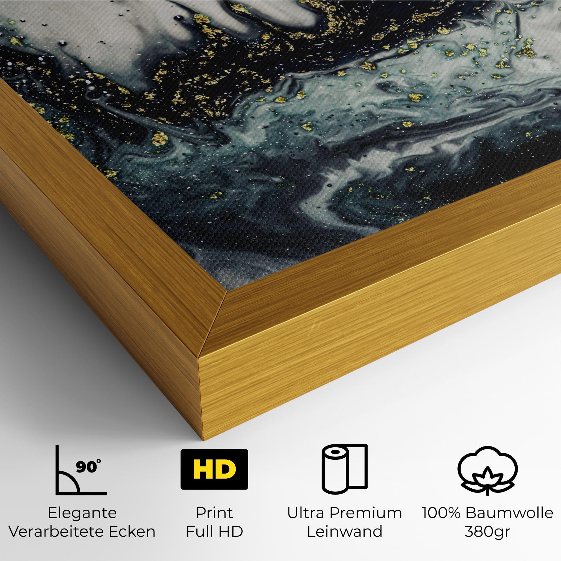 Leinwandbild Abstract Black mockup 4