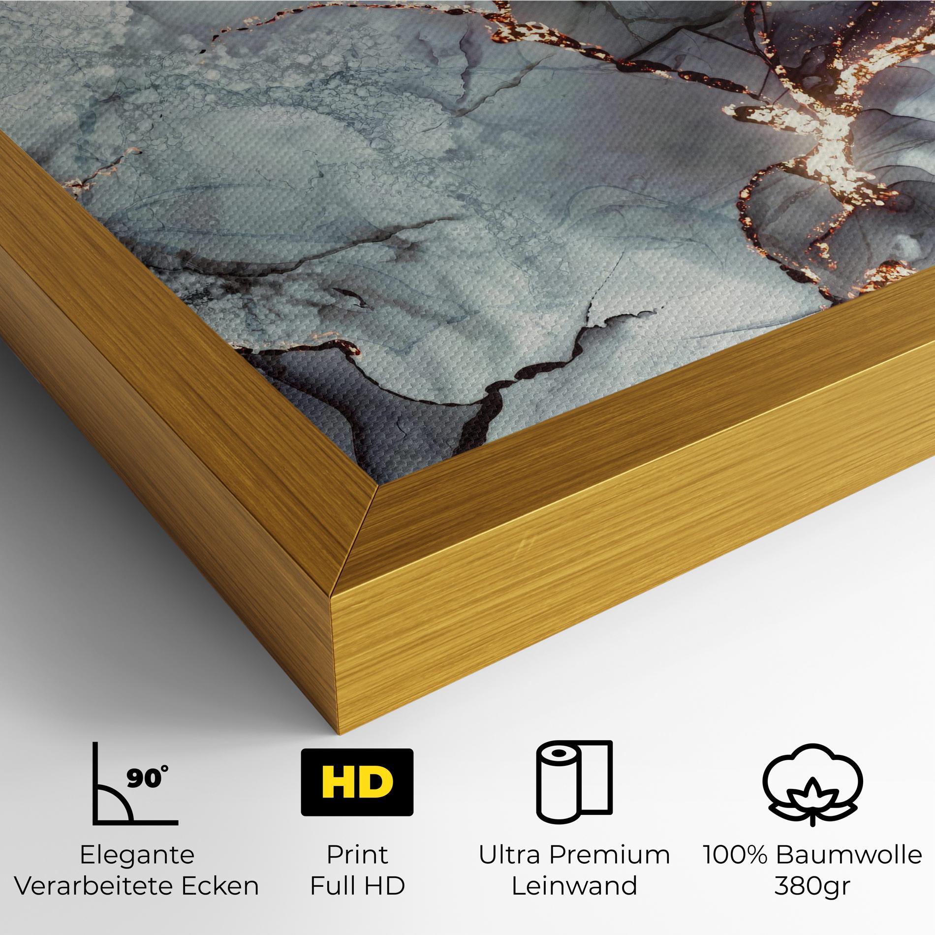 Leinwandbild Abstract Gold Path mockup 4