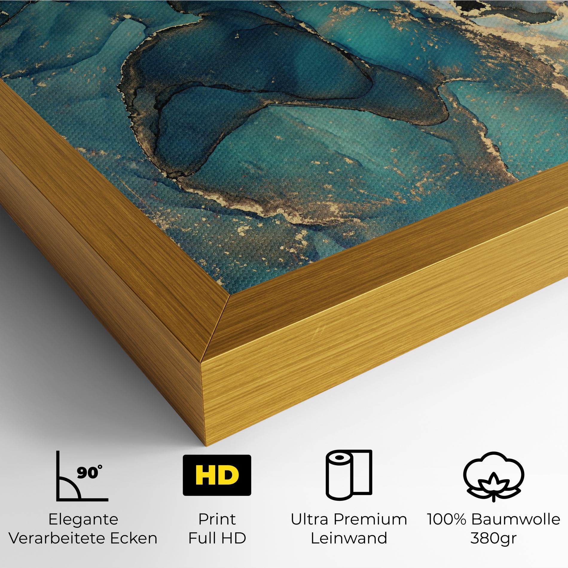 Leinwandbild Blue Marble mockup 4