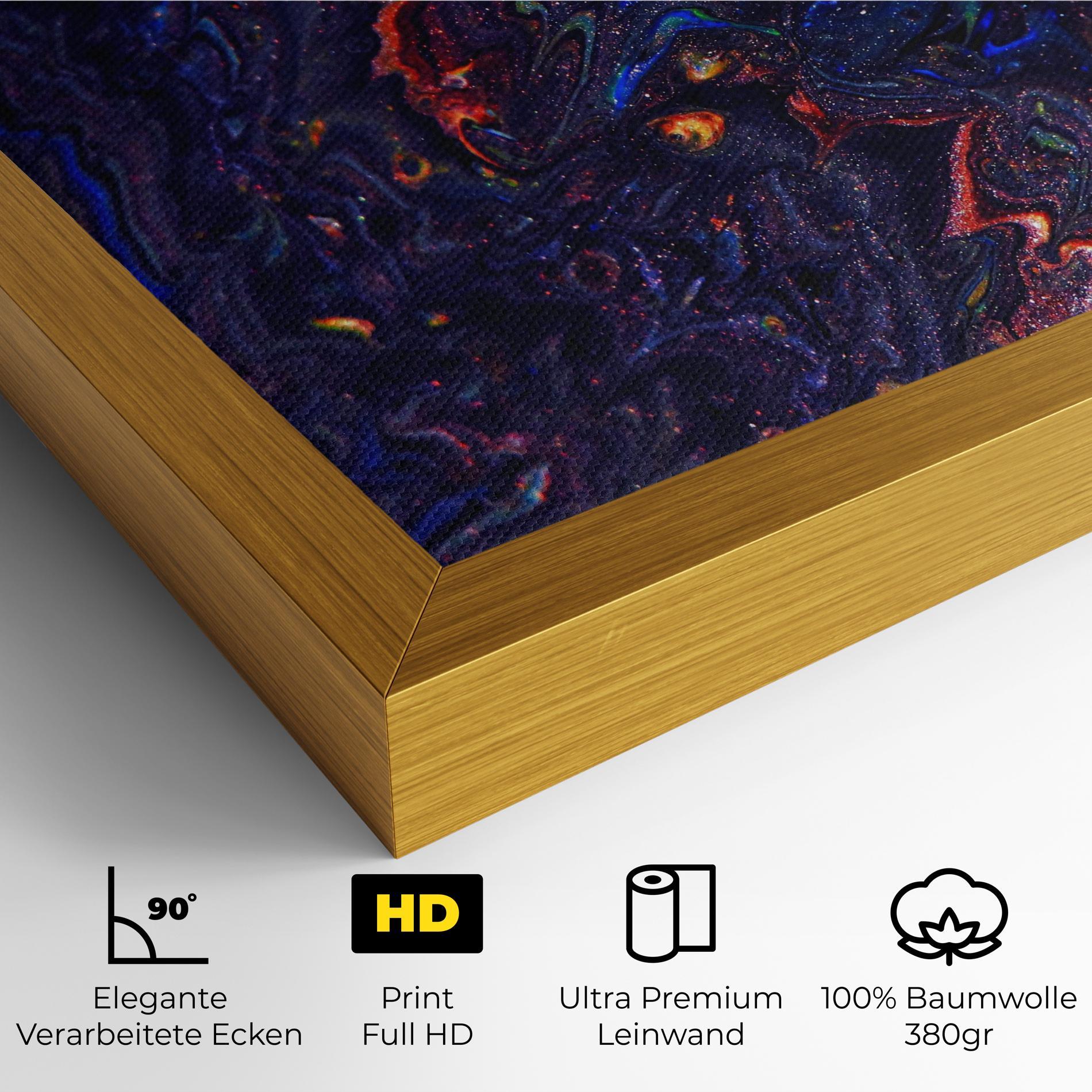 Leinwandbild Dark Purple Texture mockup 4