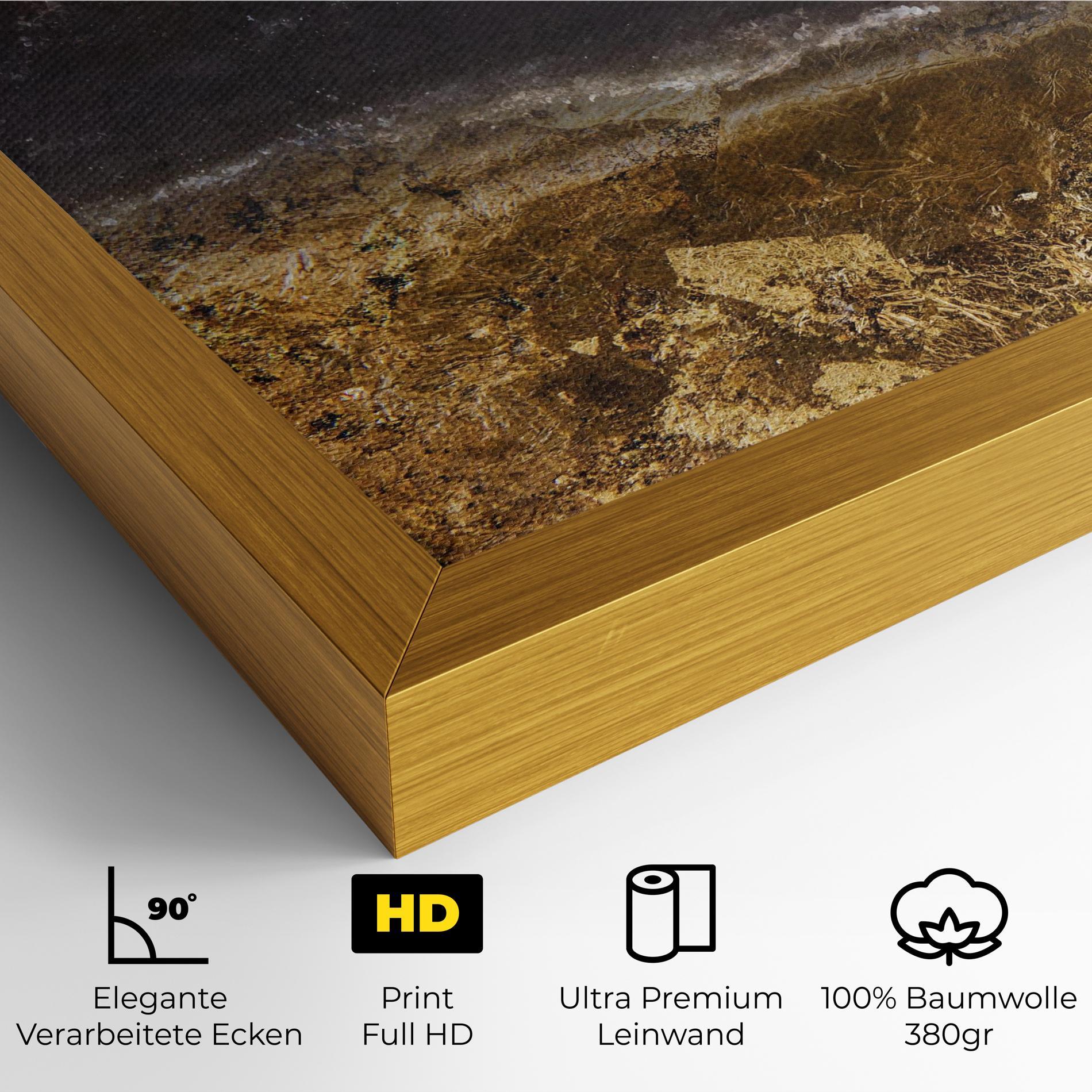 Leinwandbild Gold Dark Grey mockup 4