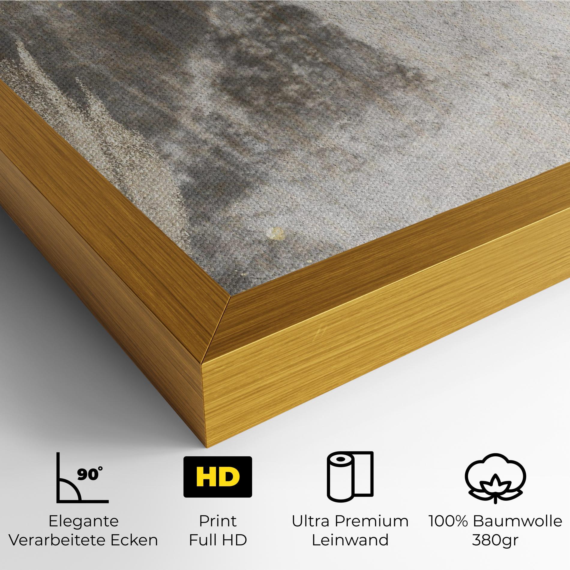 Leinwandbild Light Cream Marble mockup 4