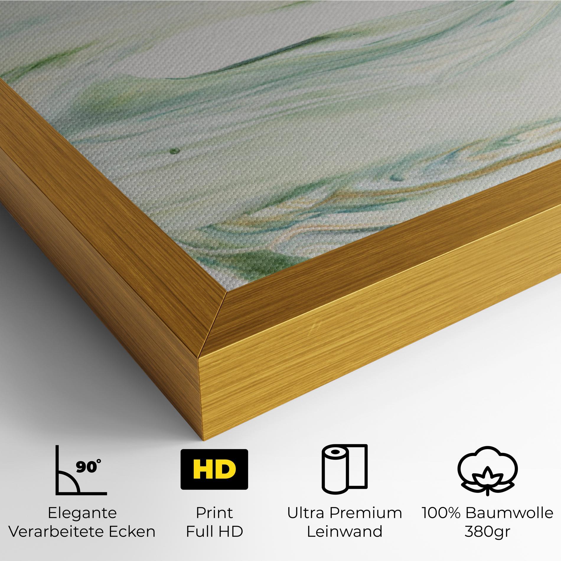 Leinwandbild Light Green Painting mockup 4