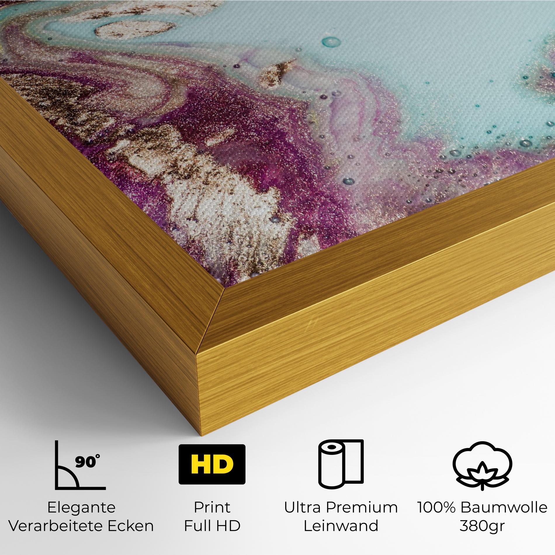 Leinwandbild Pink Marble Shades mockup 4