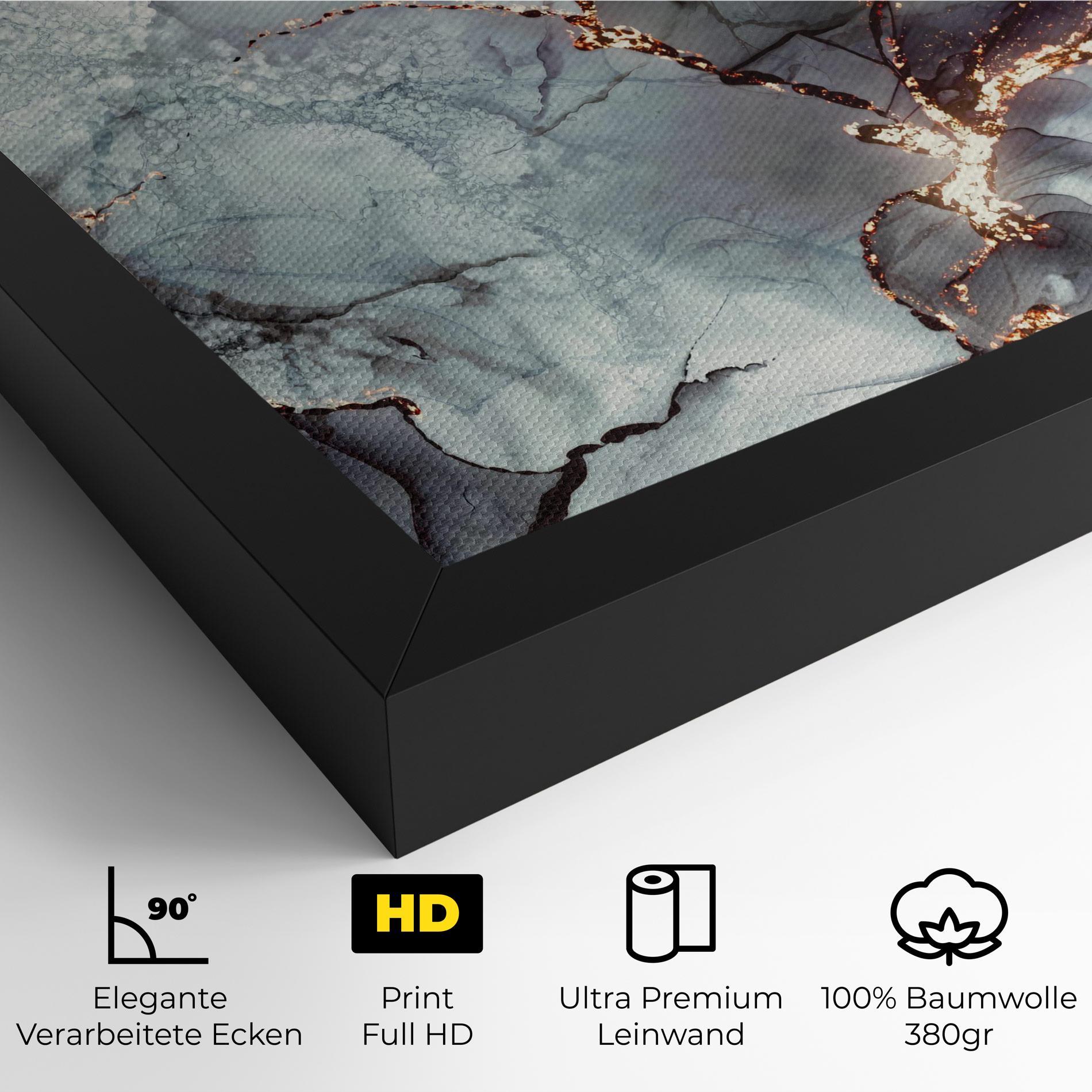 Leinwandbild Abstract Gold Path mockup 4