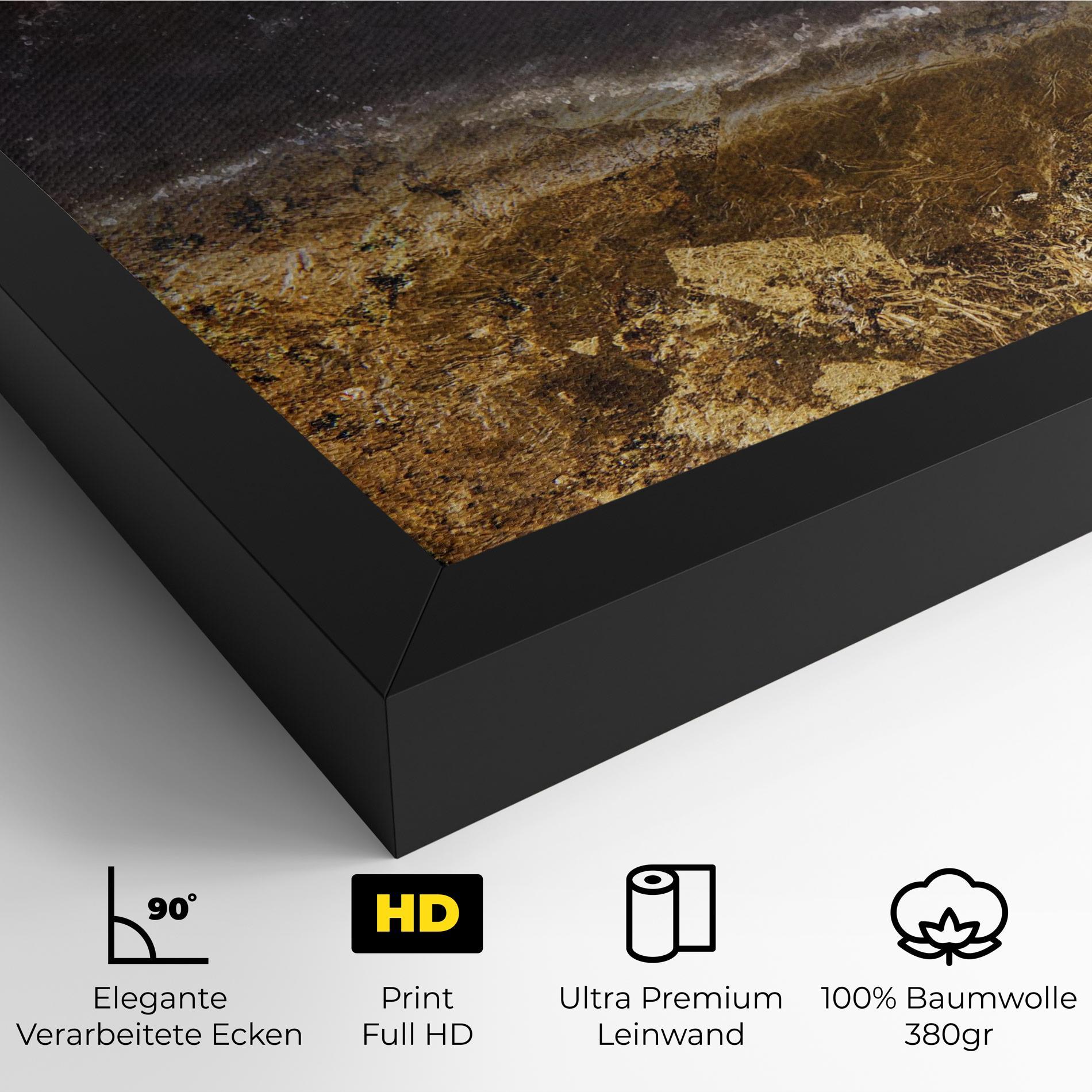 Leinwandbild Gold Dark Grey mockup 4