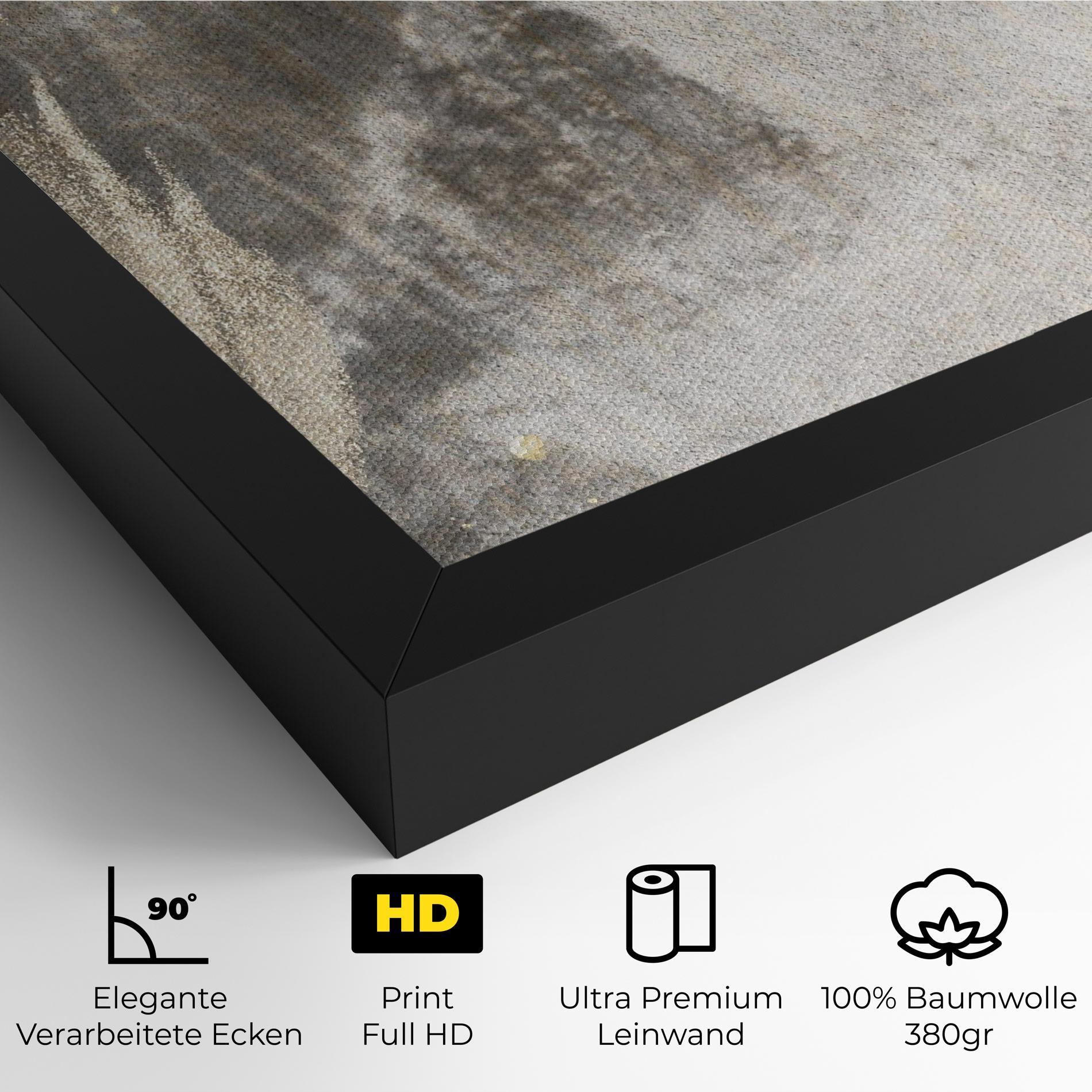 Leinwandbild Light Cream Marble mockup 4