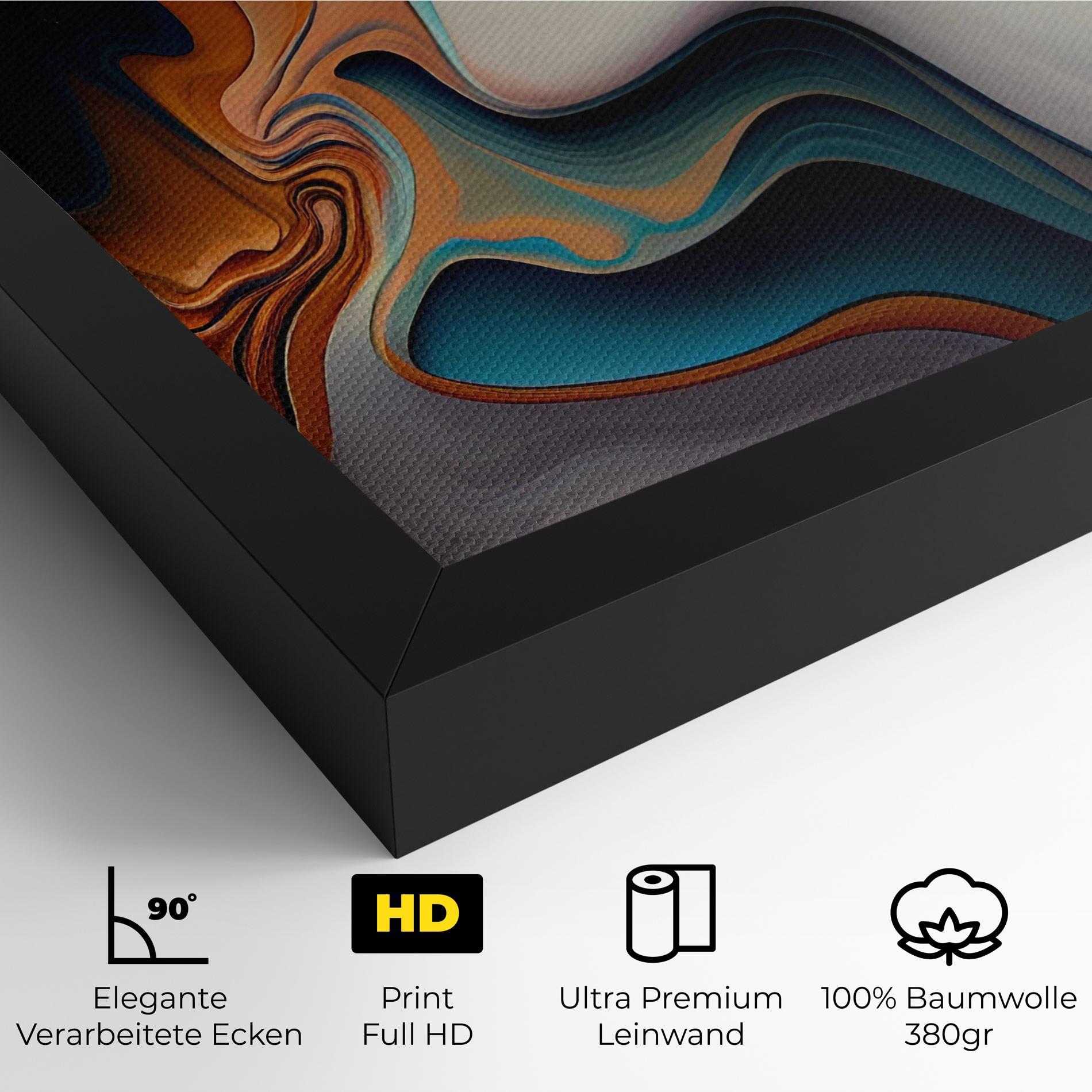 Leinwandbild Mixed Colors Marble mockup 4