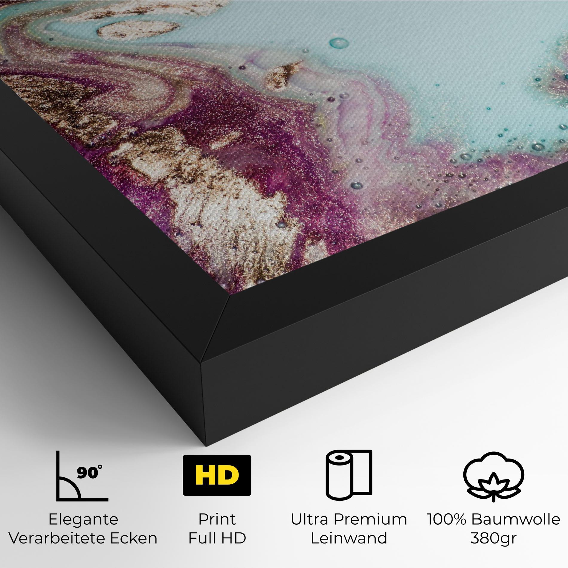 Leinwandbild Pink Marble Shades mockup 4