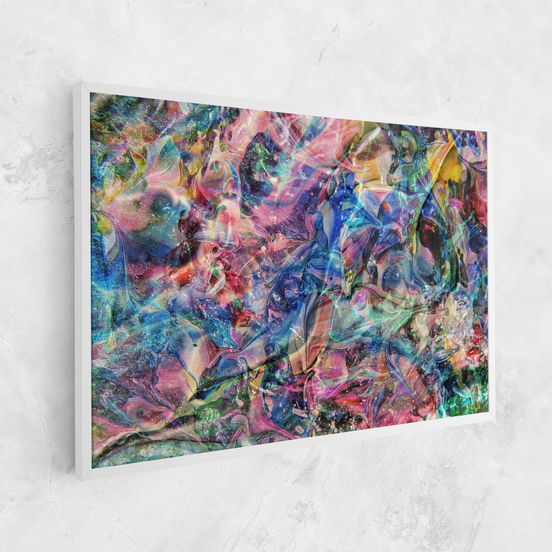 Leinwandbild Abstract Colourful Glass mockup 1