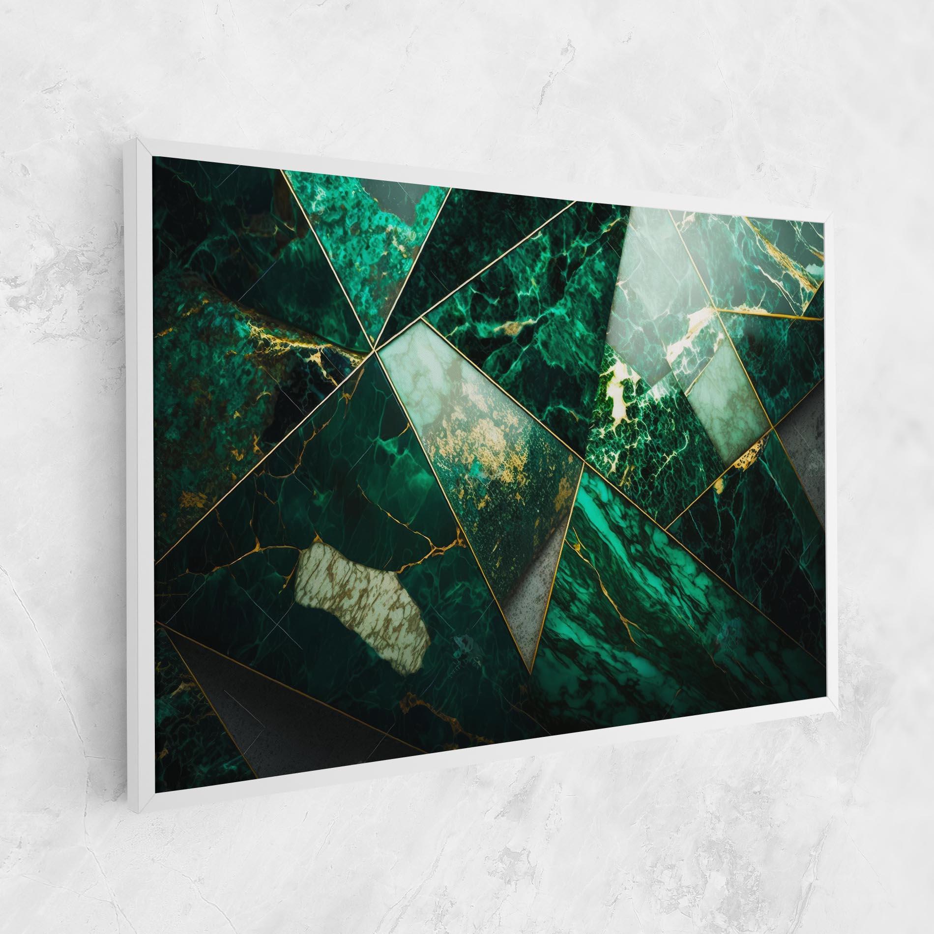 Leinwandbild Green Marble mockup 1