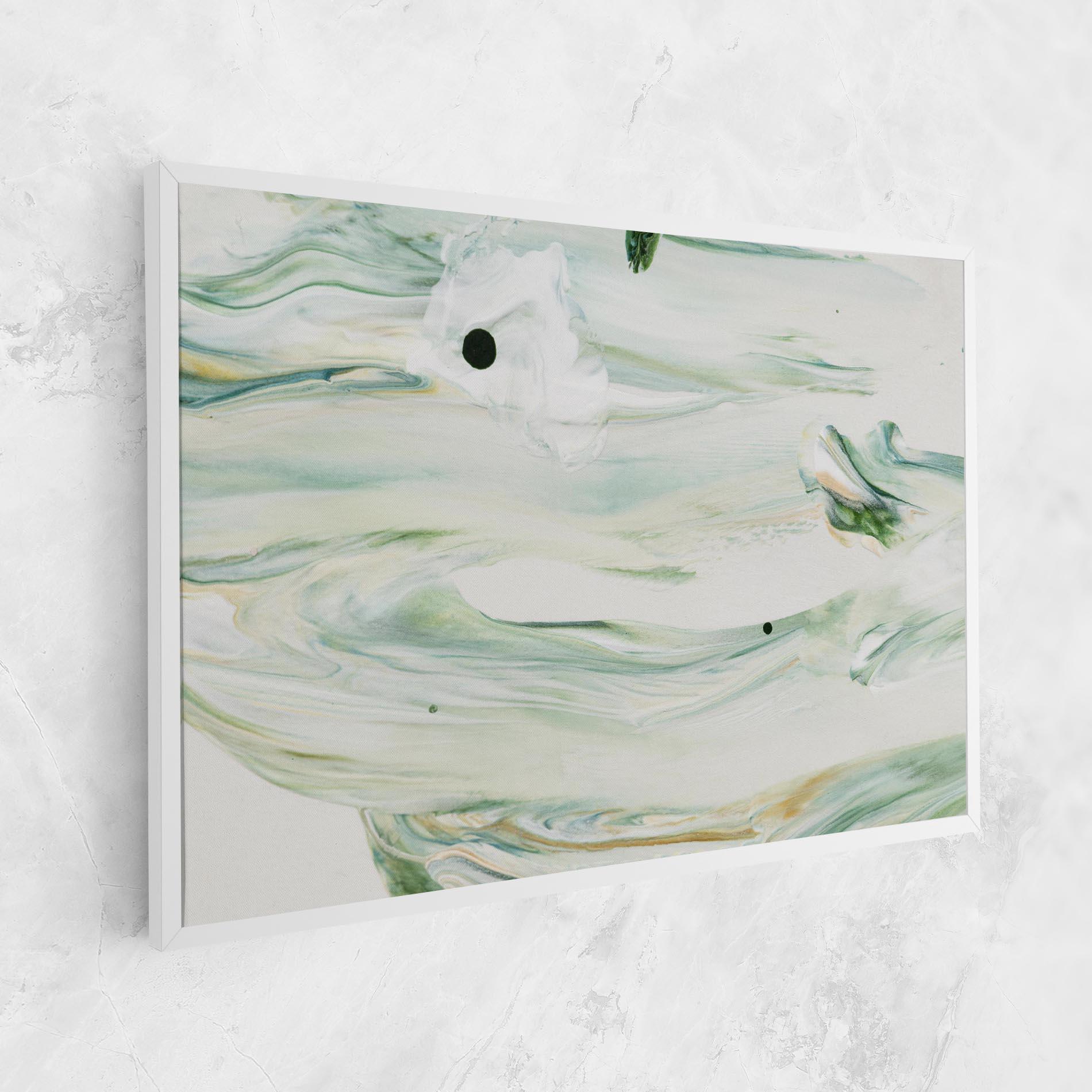 Leinwandbild Light Green Painting mockup 1