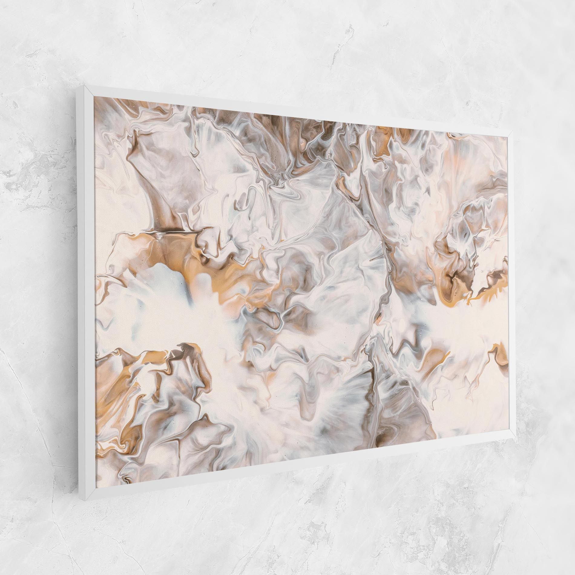 White Gold Abstract mockup 1