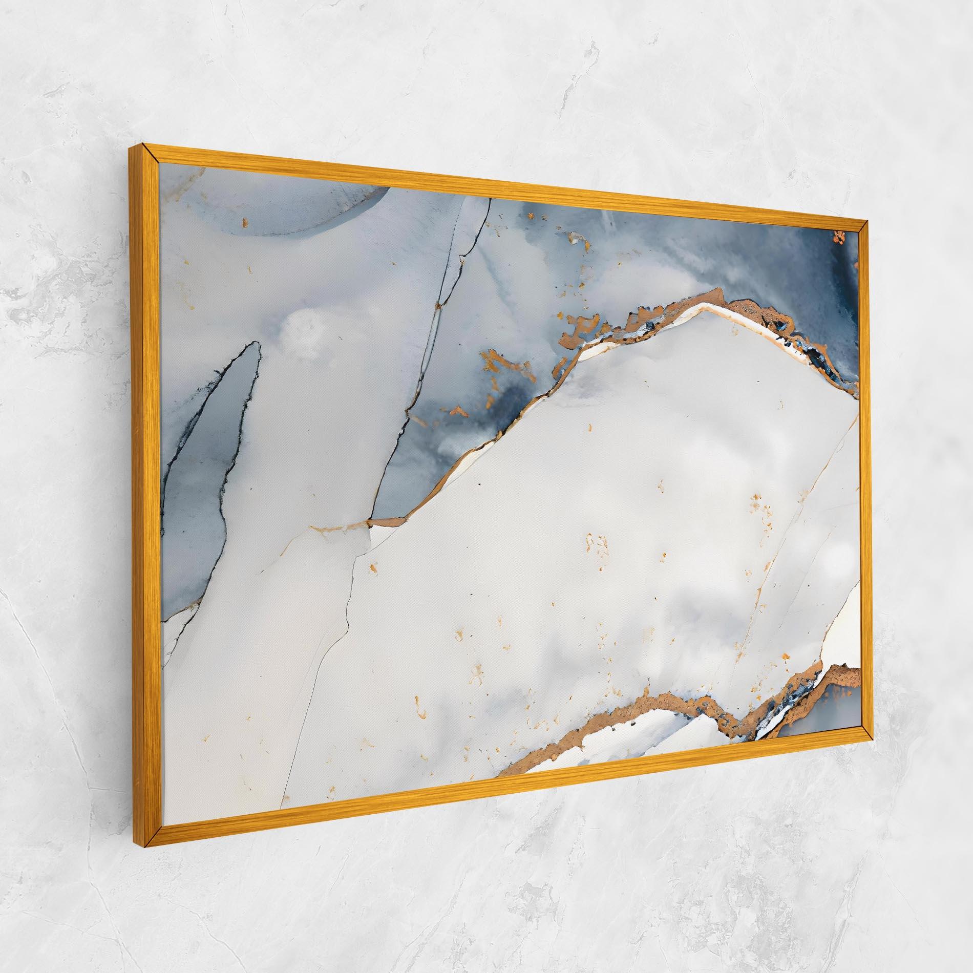 Leinwandbild Blue Watercolor mockup 1