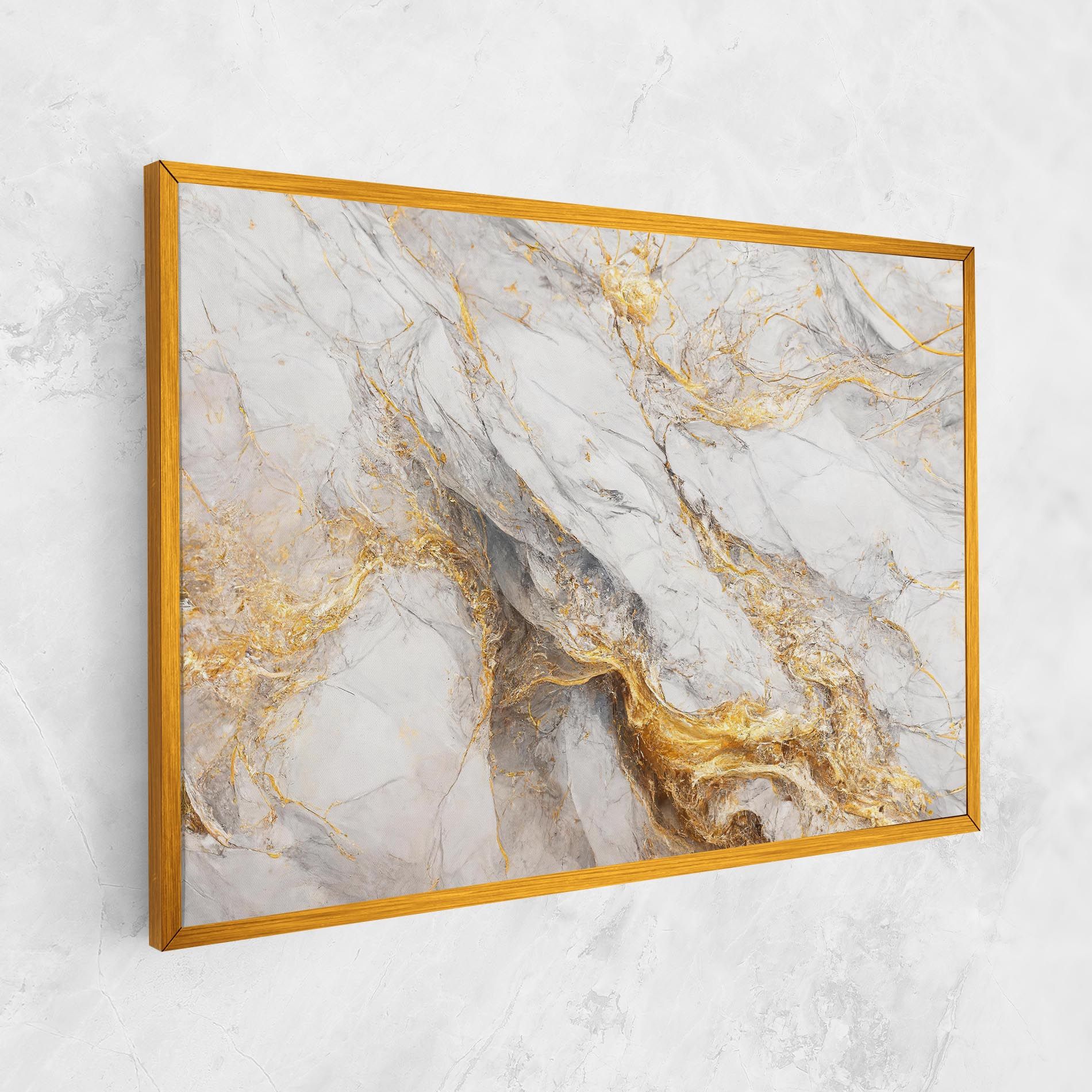 Gold Liquid Grey Marble mockup 1