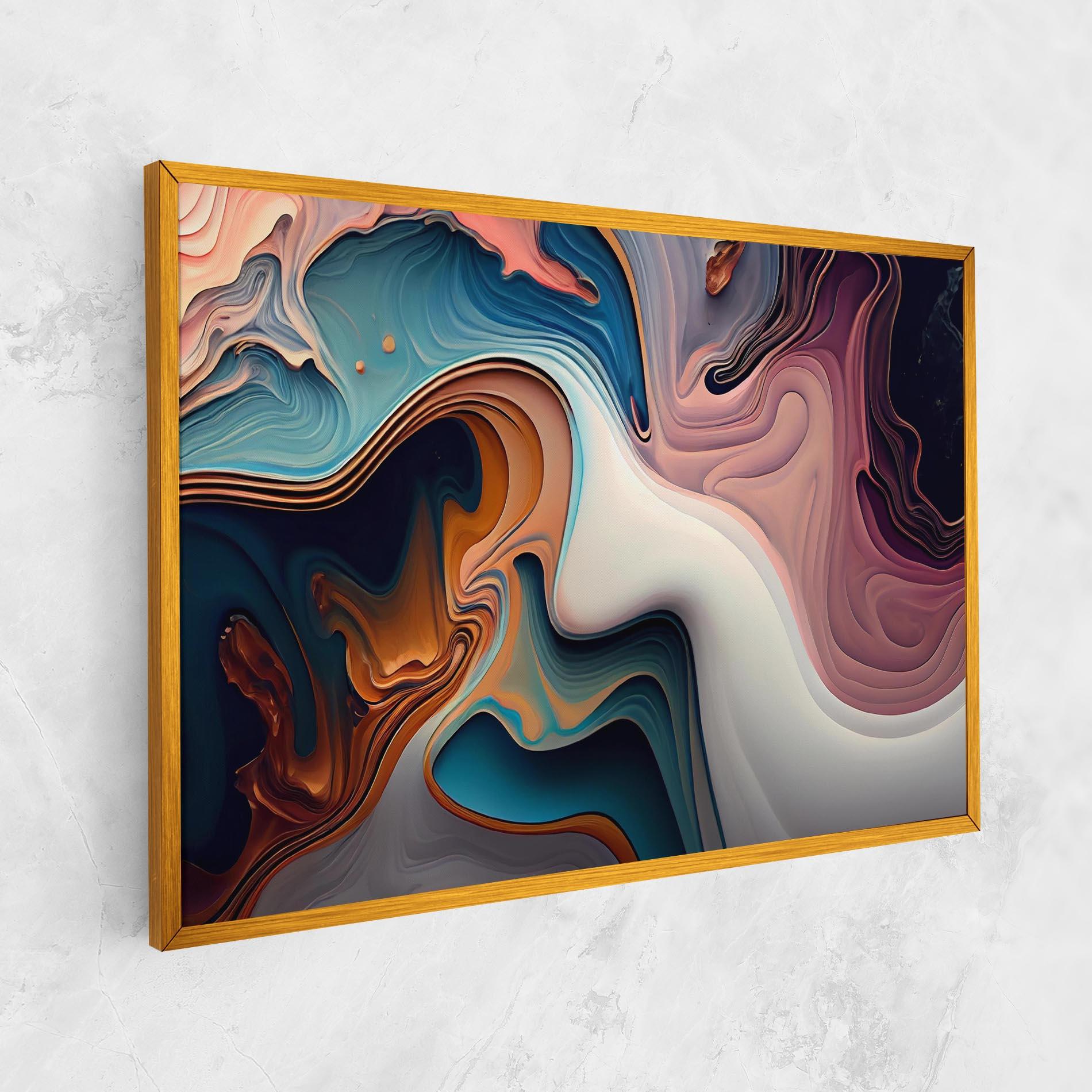 Leinwandbild Mixed Colors Marble mockup 1