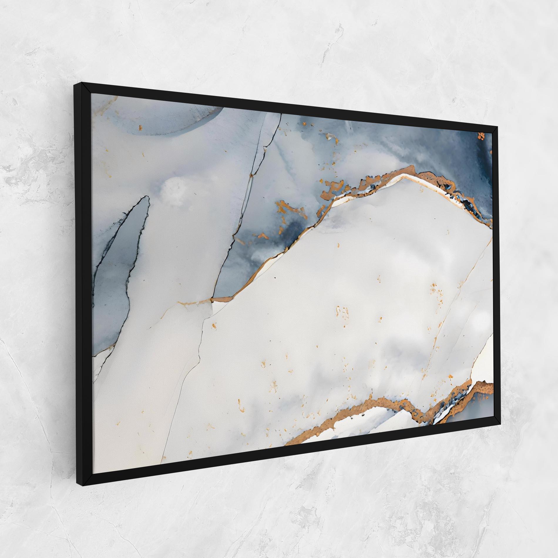 Leinwandbild Blue Watercolor mockup 1