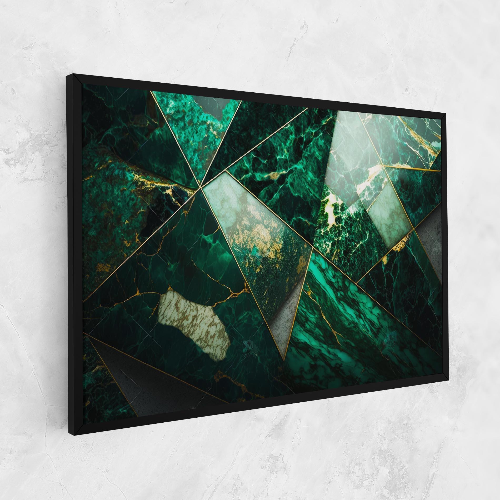 Leinwandbild Green Marble mockup 1