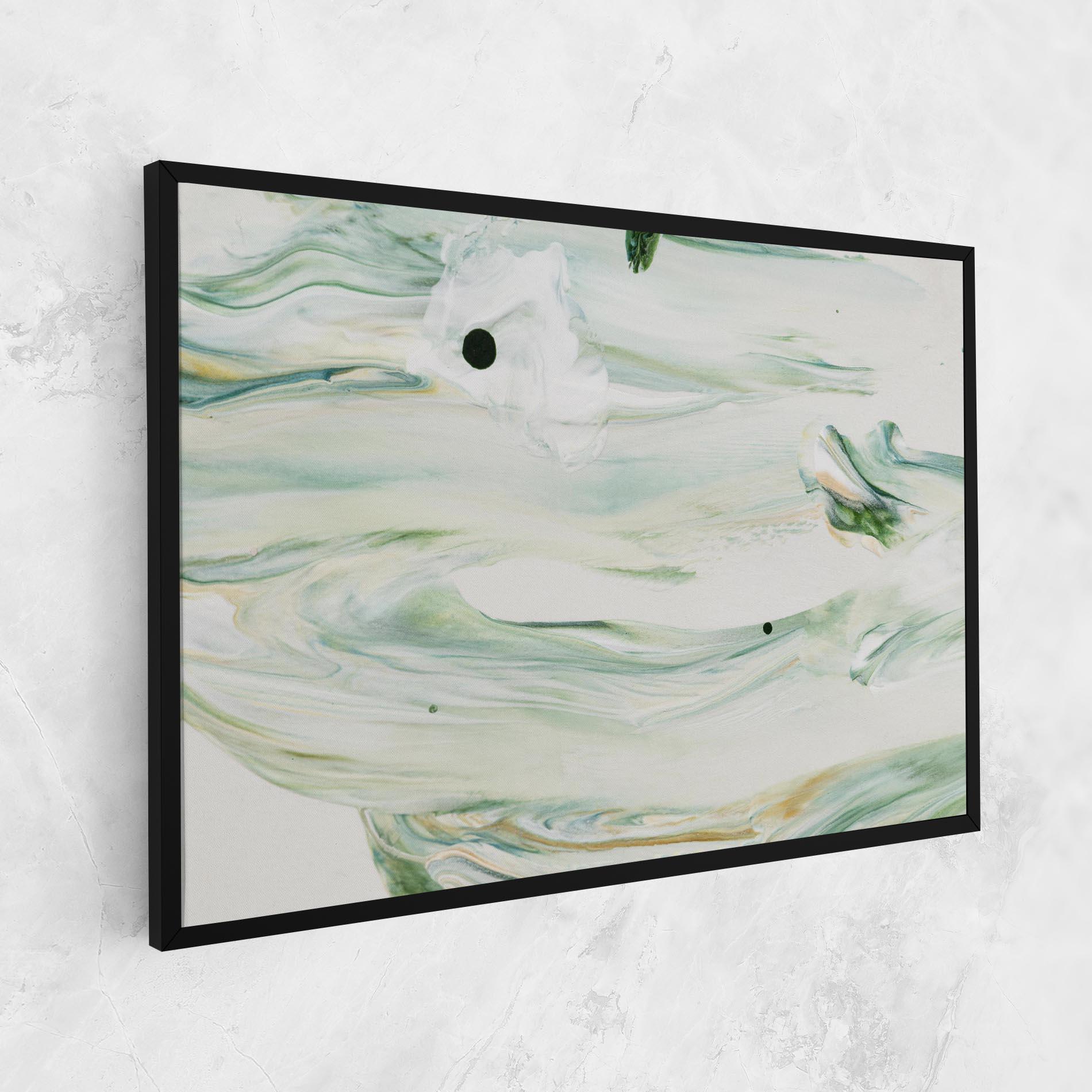 Leinwandbild Light Green Painting mockup 1
