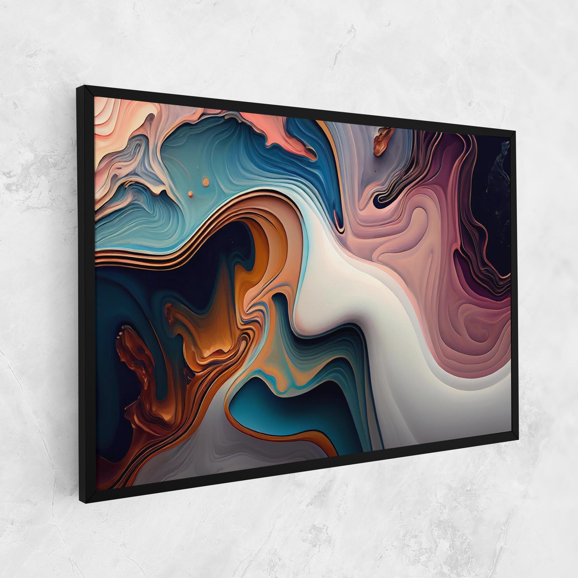 Leinwandbild Mixed Colors Marble mockup 1