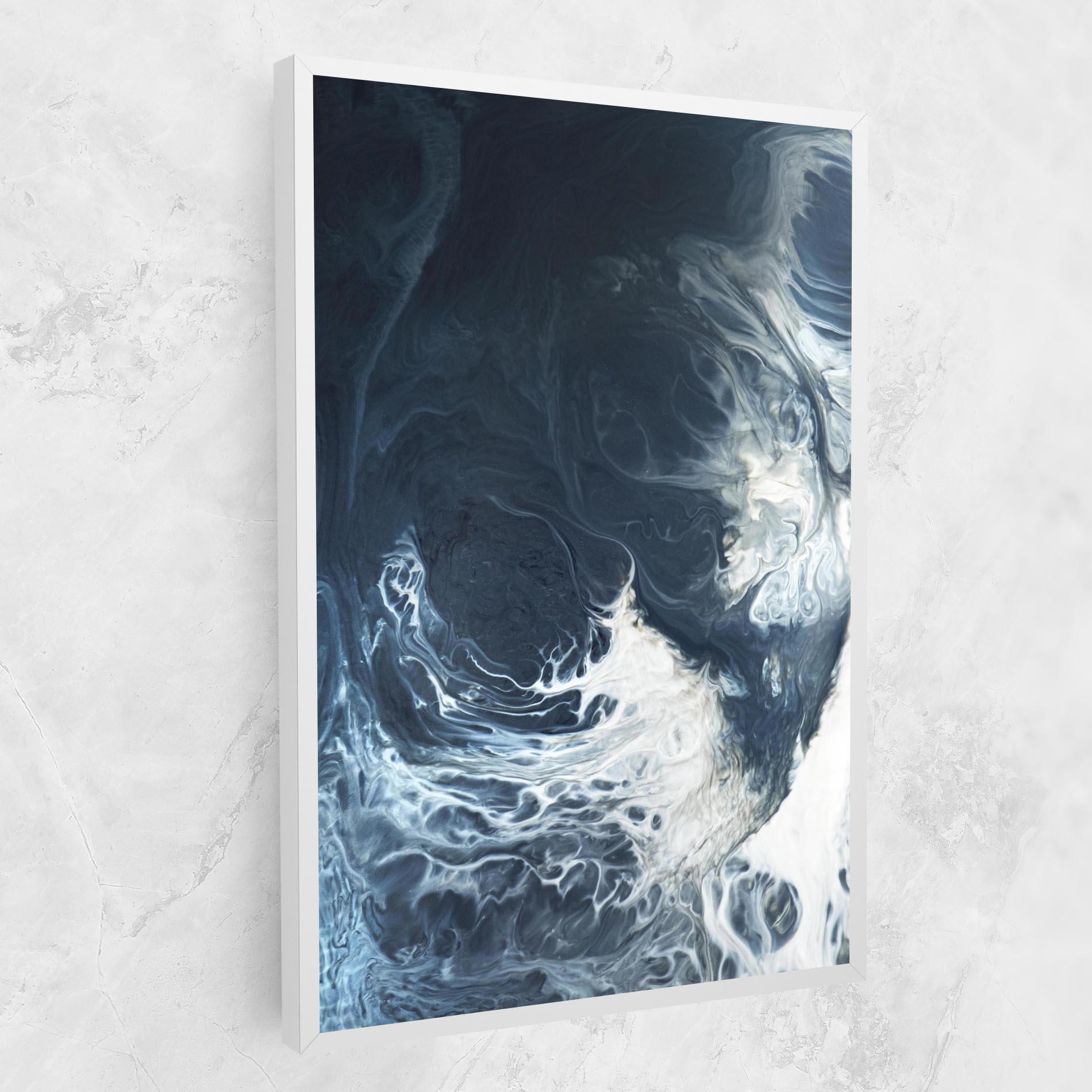 Leinwandbild Dark Blue Wave mockup 1
