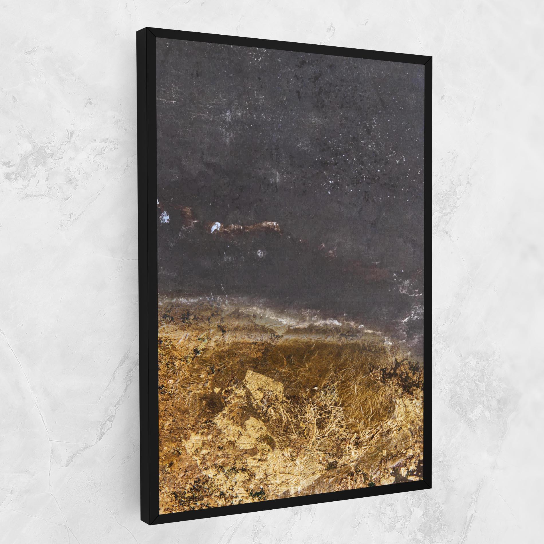Leinwandbild Gold Dark Grey mockup 1
