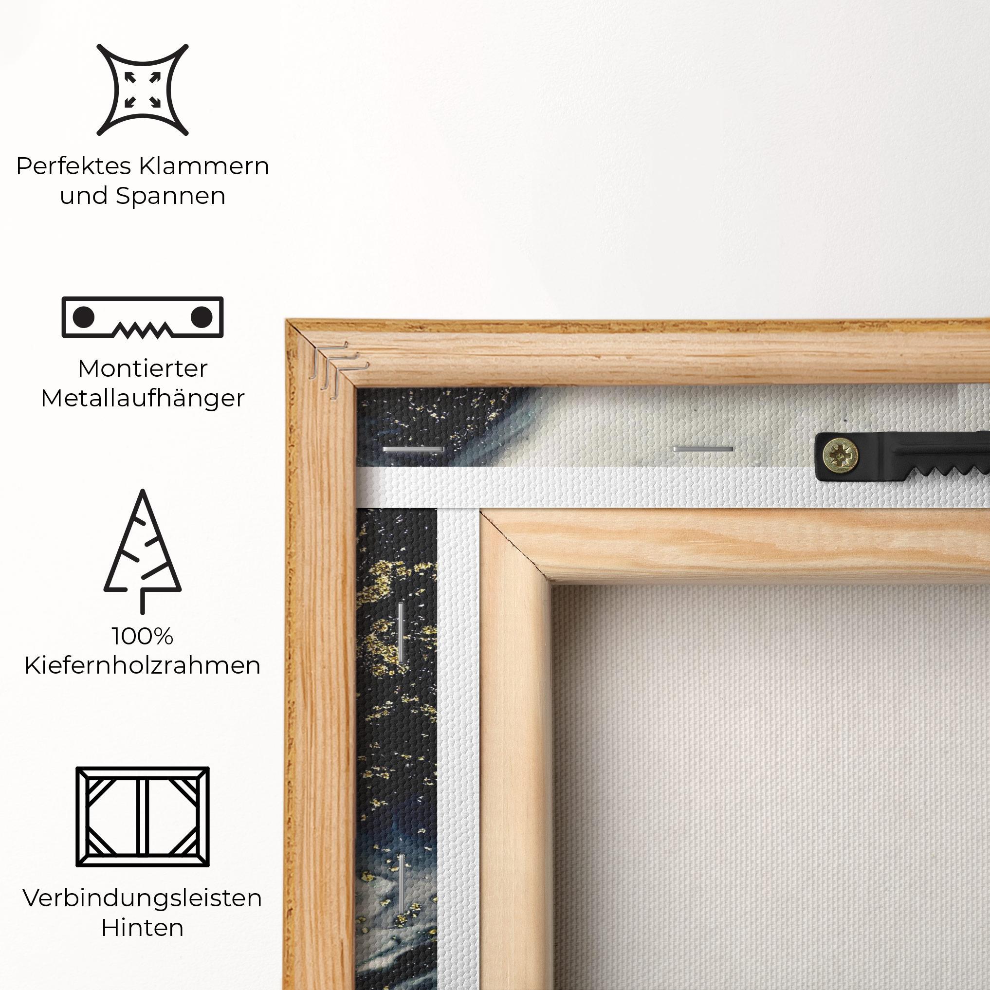 Leinwandbild Abstract Black mockup 5