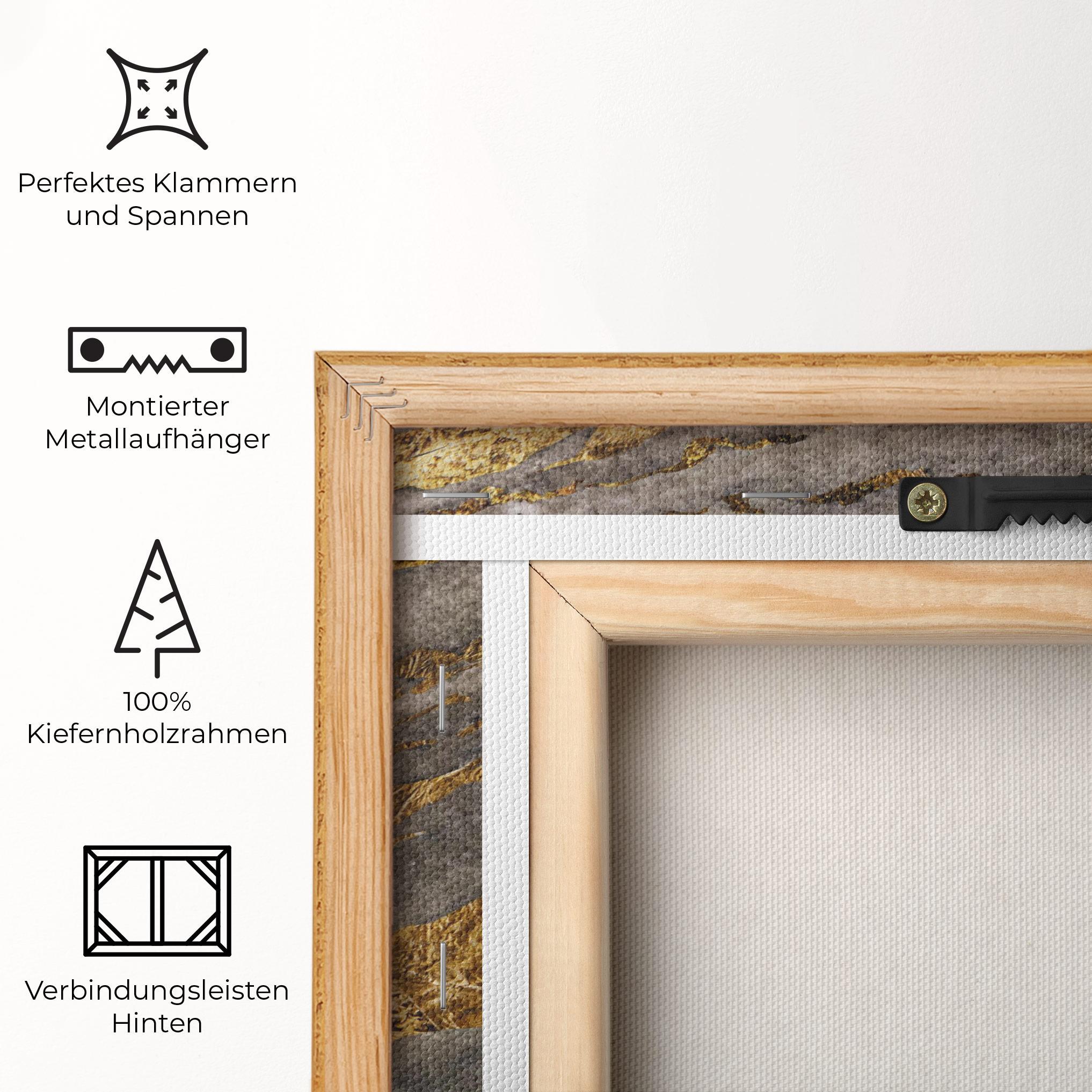 Leinwandbild Dark Colden Grey mockup 5