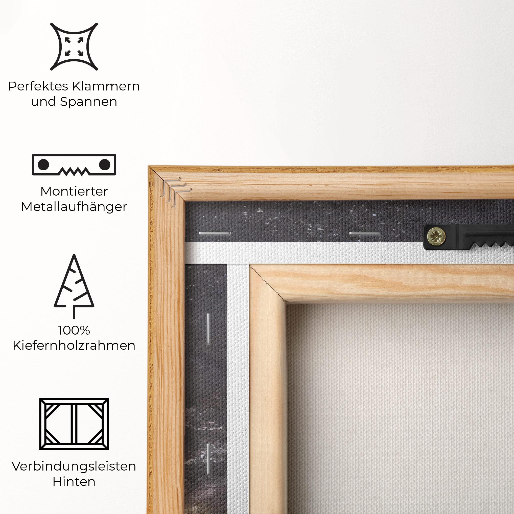 Leinwandbild Gold Dark Grey mockup 5