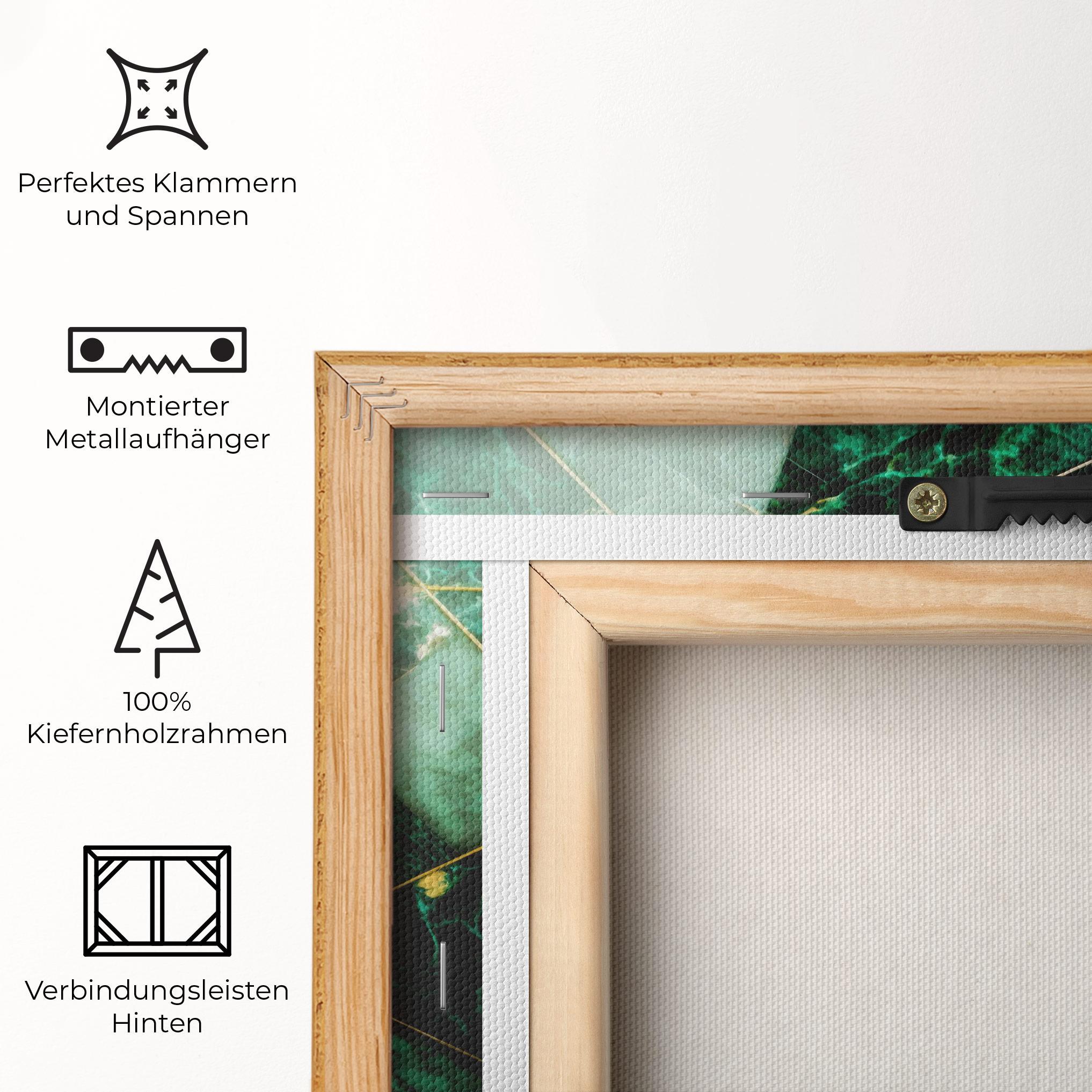 Leinwandbild Green Marble mockup 5