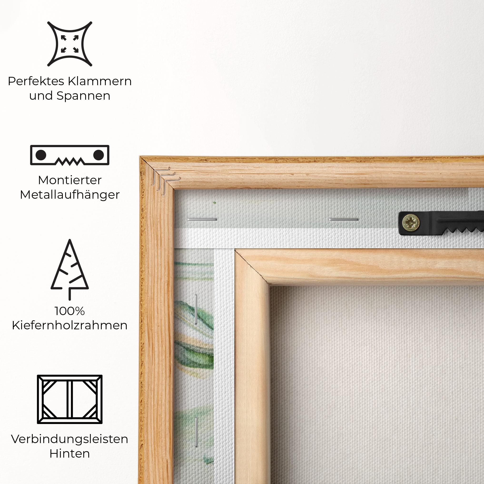 Leinwandbild Light Green Painting mockup 5