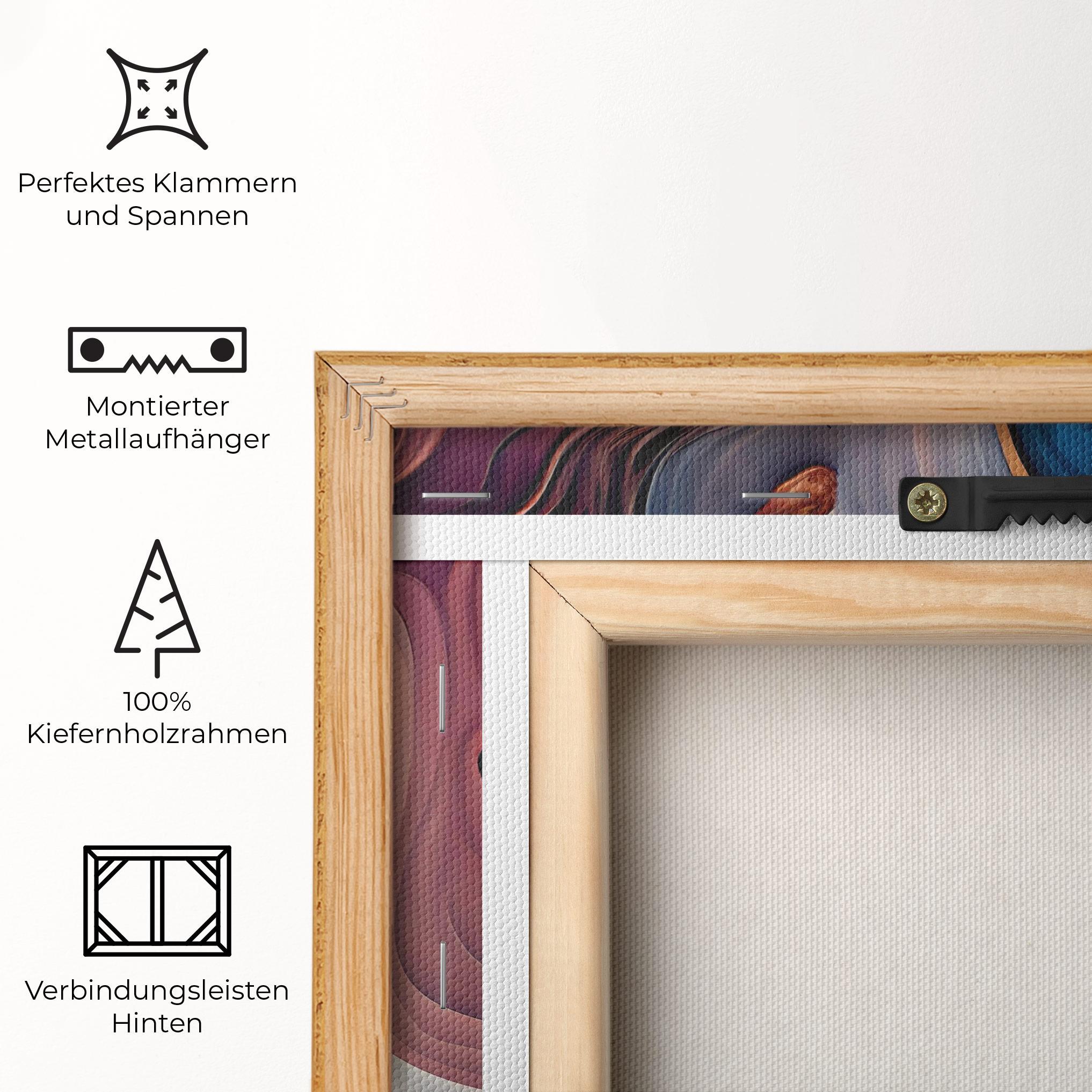 Leinwandbild Mixed Colors Marble mockup 5