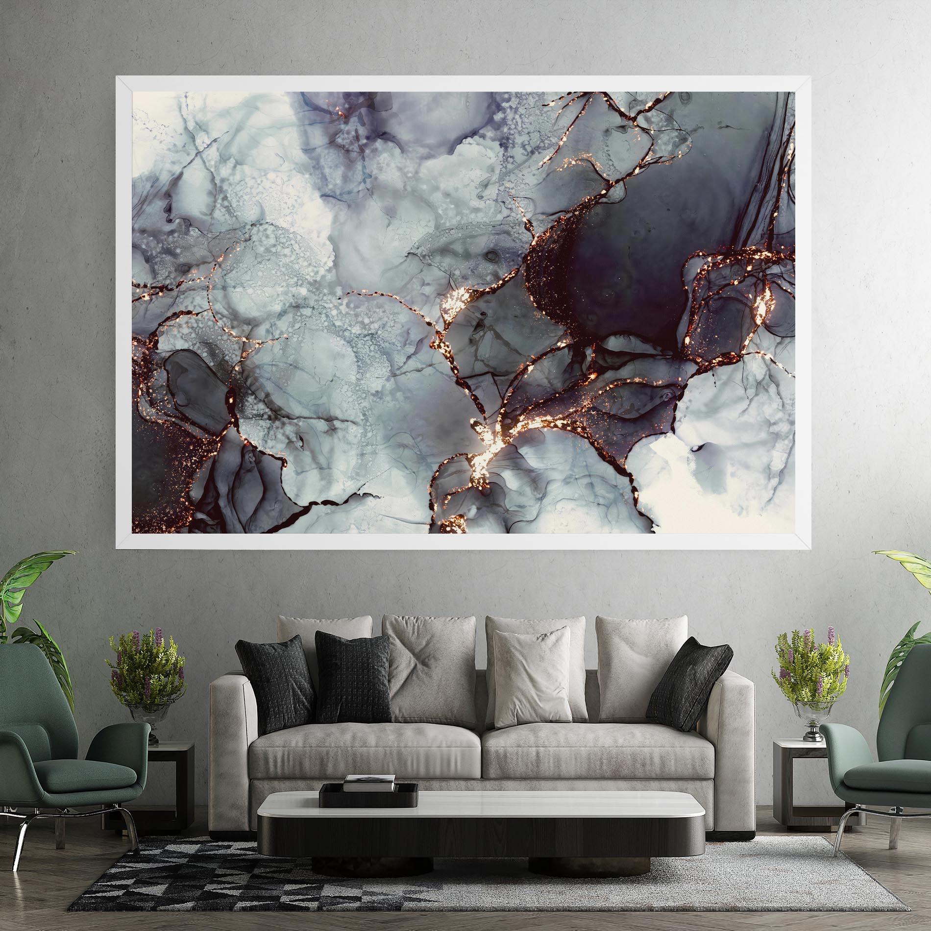 Leinwandbild Abstract Gold Path mockup 7