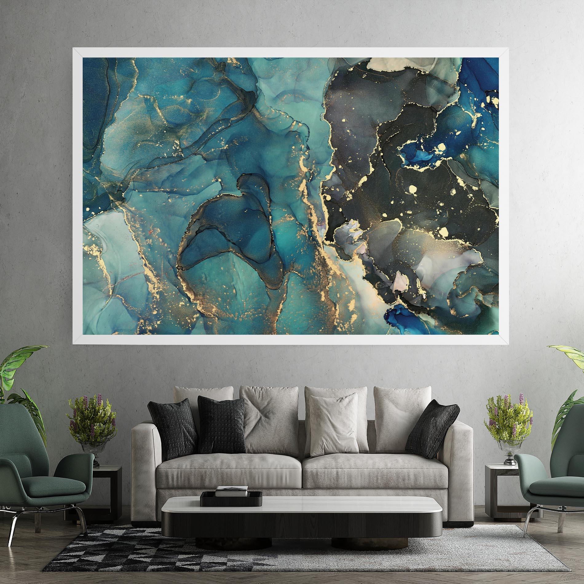 Leinwandbild Blue Marble mockup 7