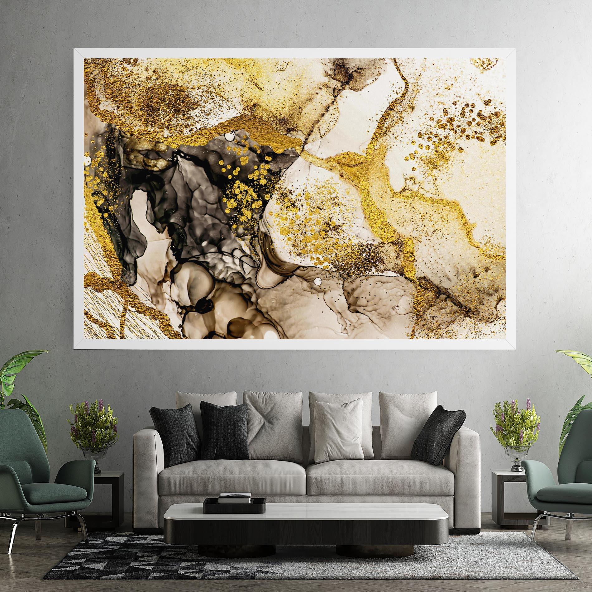 Leinwandbild Golden Sand mockup 7