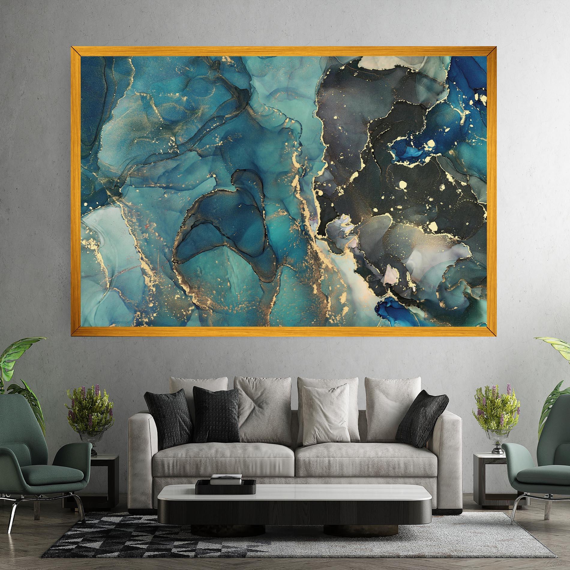 Leinwandbild Blue Marble mockup 7