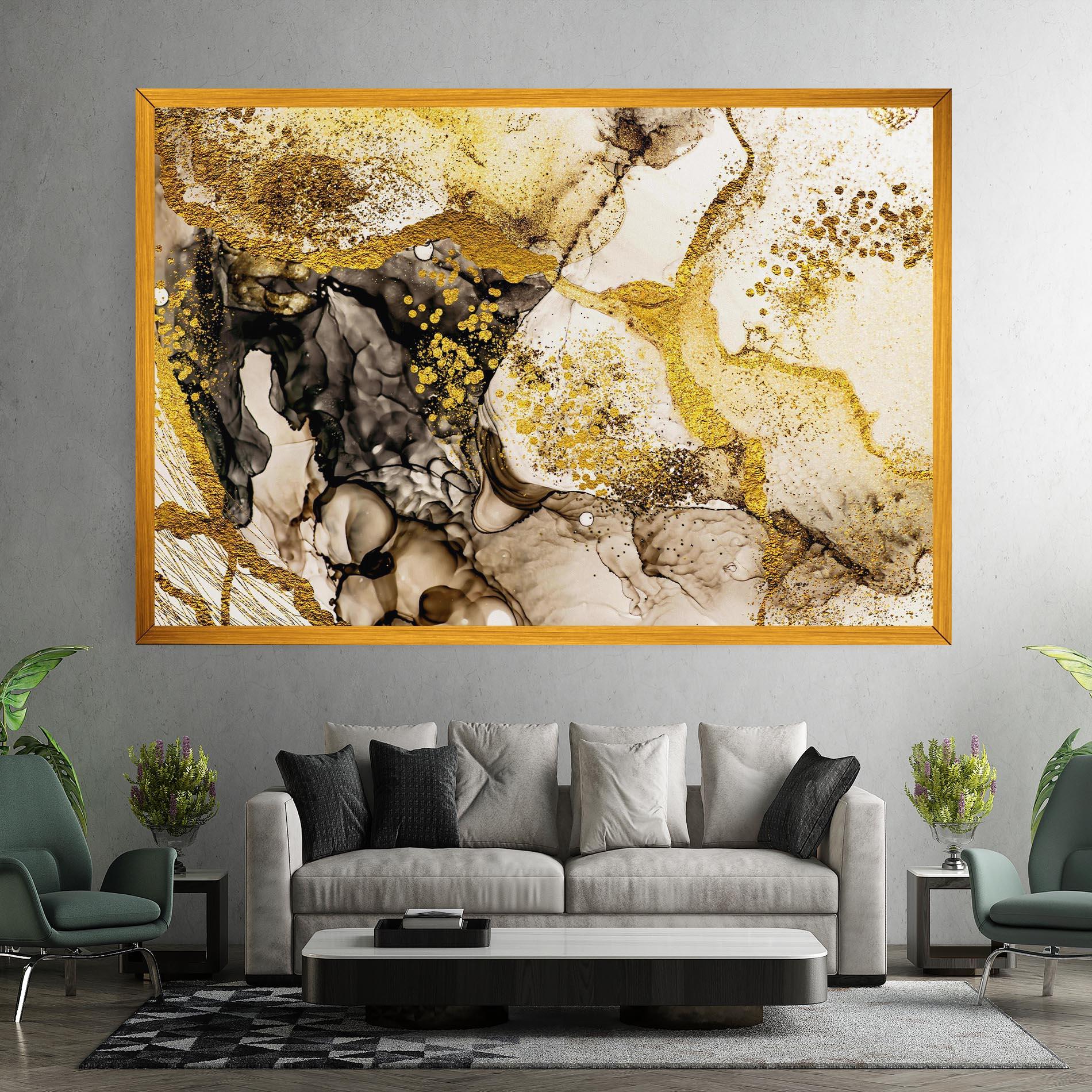 Leinwandbild Golden Sand mockup 7