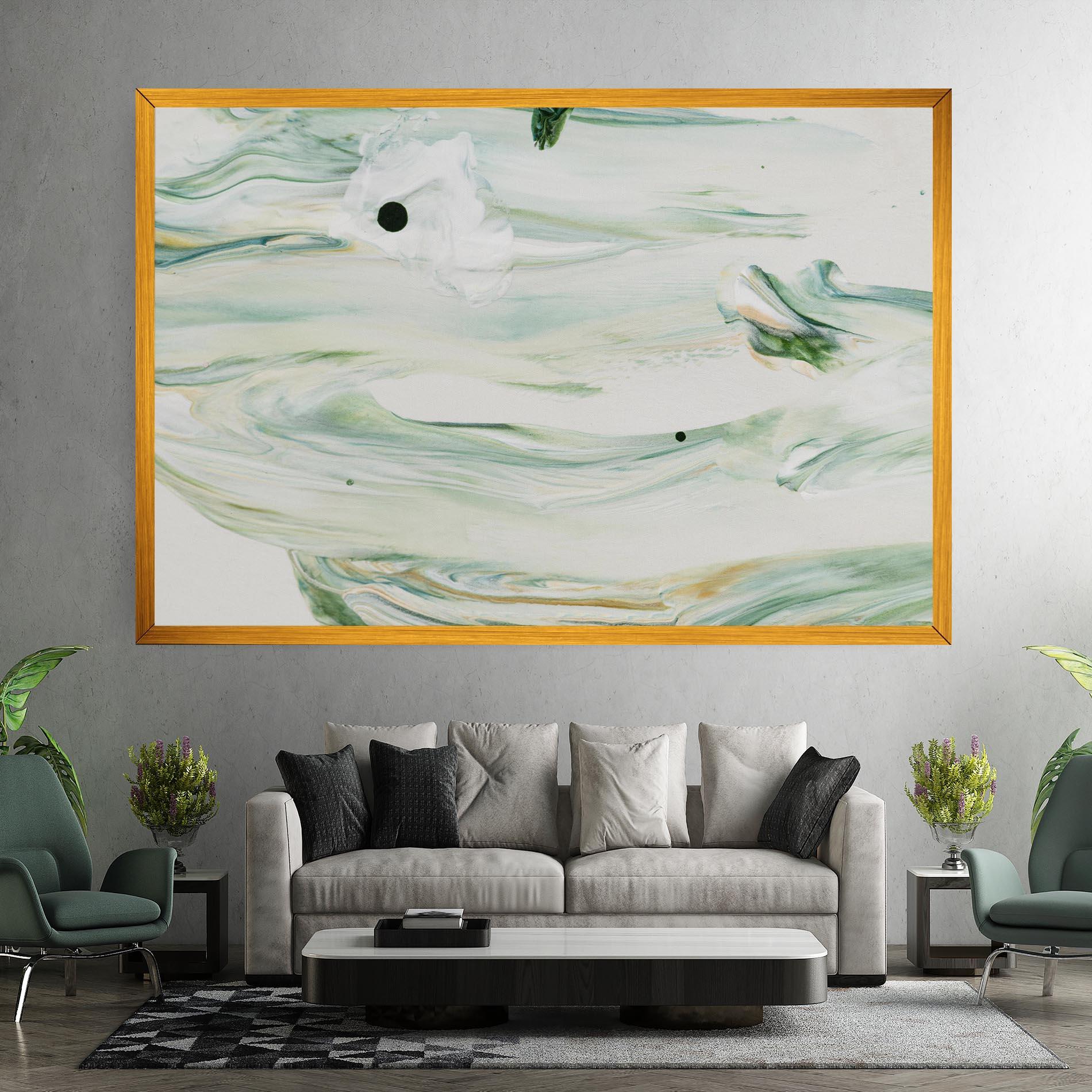 Leinwandbild Light Green Painting mockup 7