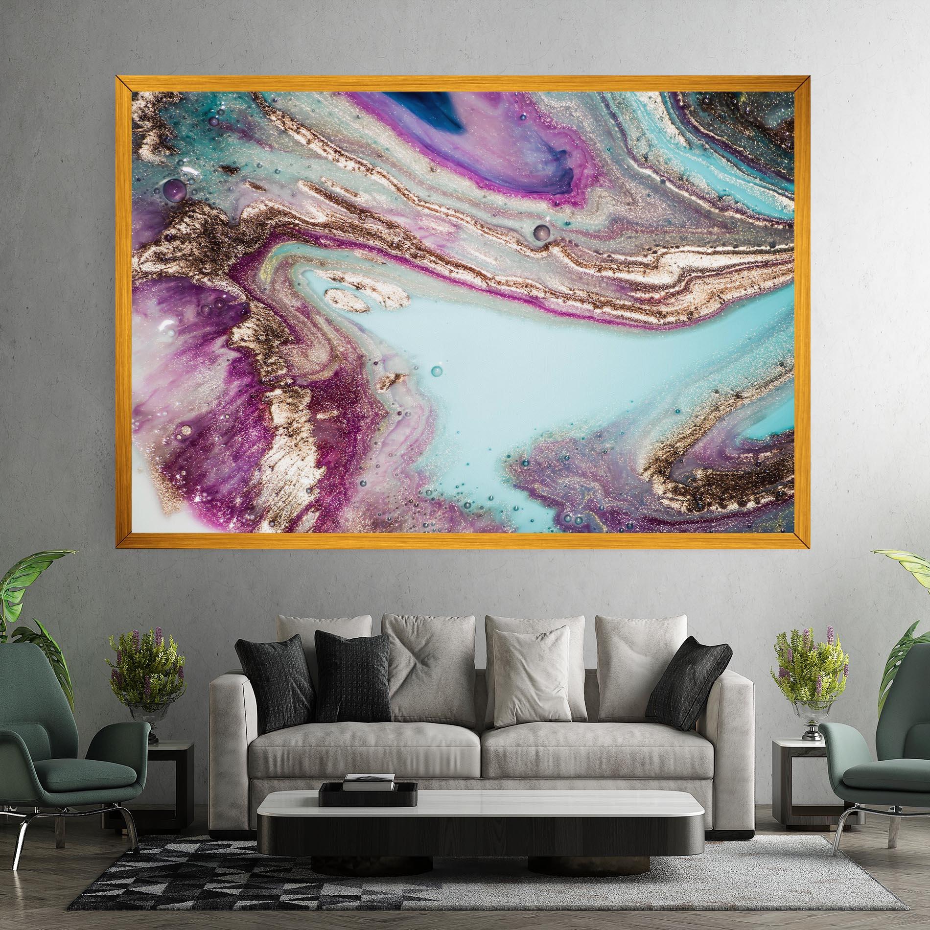 Leinwandbild Pink Marble Shades mockup 7